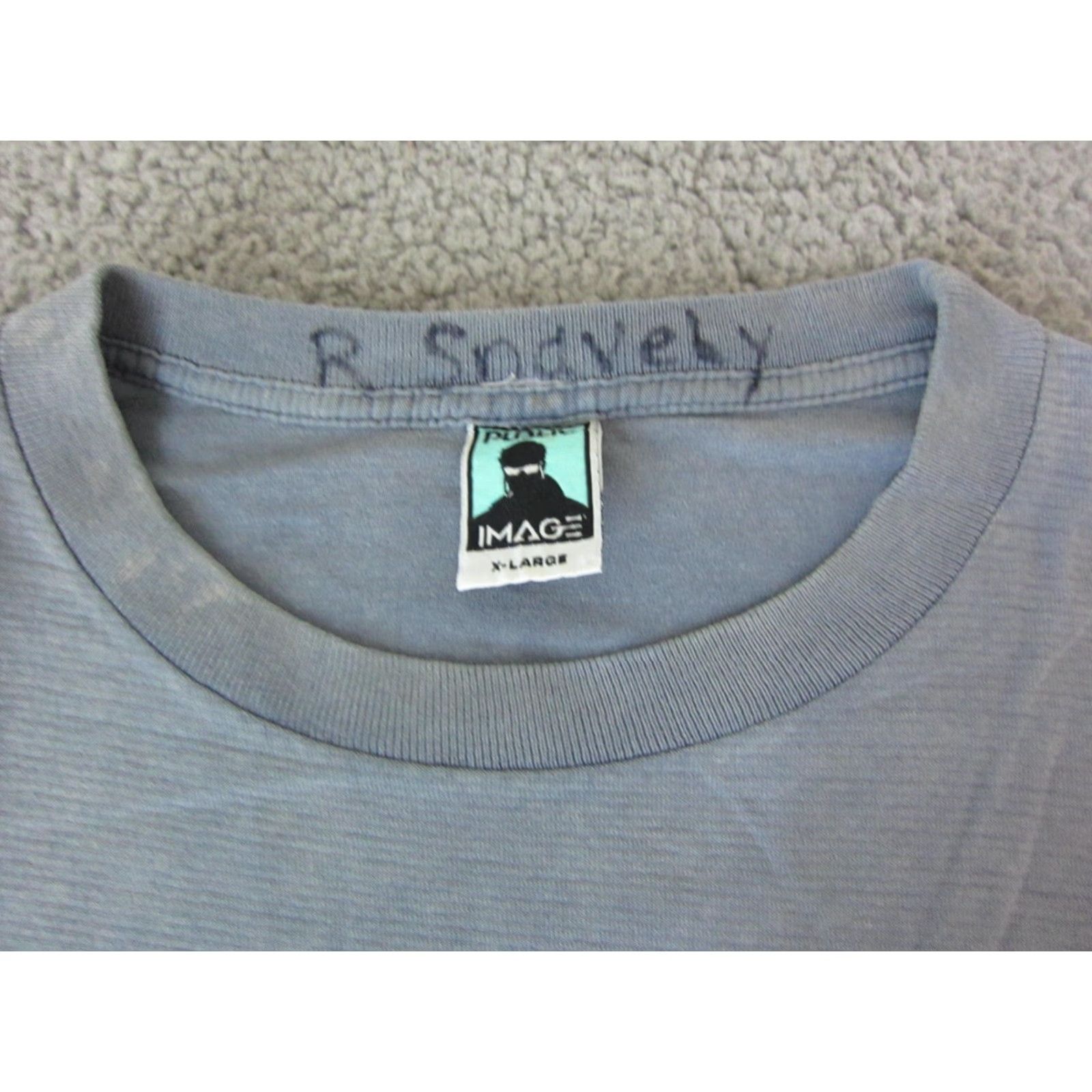 Vintage VINTAGE Public Image Shirt Mens XL Blue USA 80s Surf Skate Cat 70s 80s 90s T-Shirt Crew Neck Short Sleeve Cotton JerseyUS Size US XL / EU 56 / 4 - 7 Thumbnail