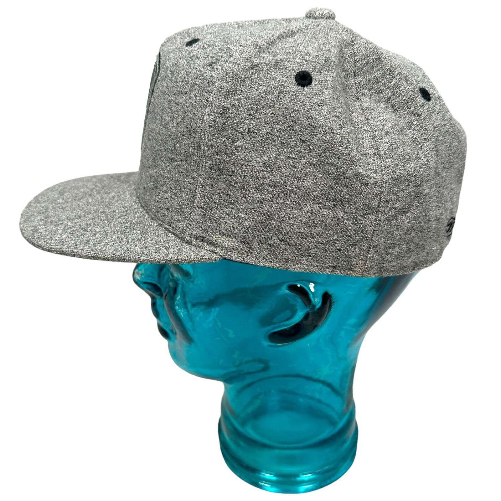 Mitchell & Ness Mitchell & Ness Brooklyn Nets Fitted Hat Gray Black 7 New Size ONE SIZE - 4 Thumbnail