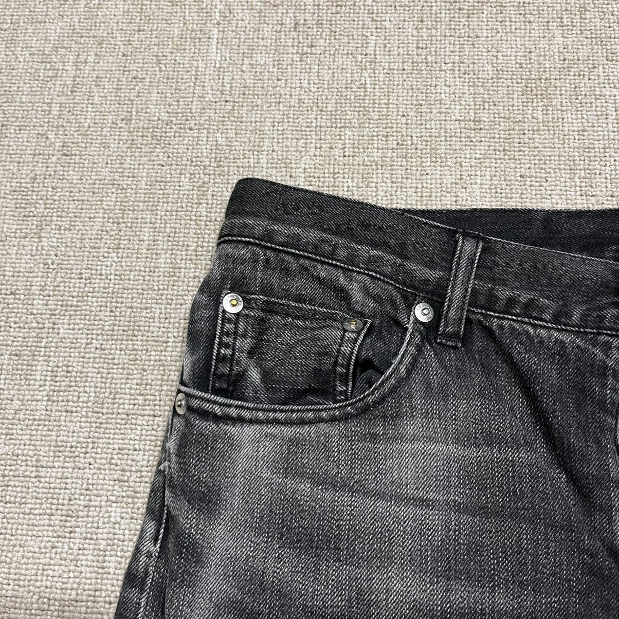 B&Y United Arrows Skinny Washed Black Denim Selvedge 