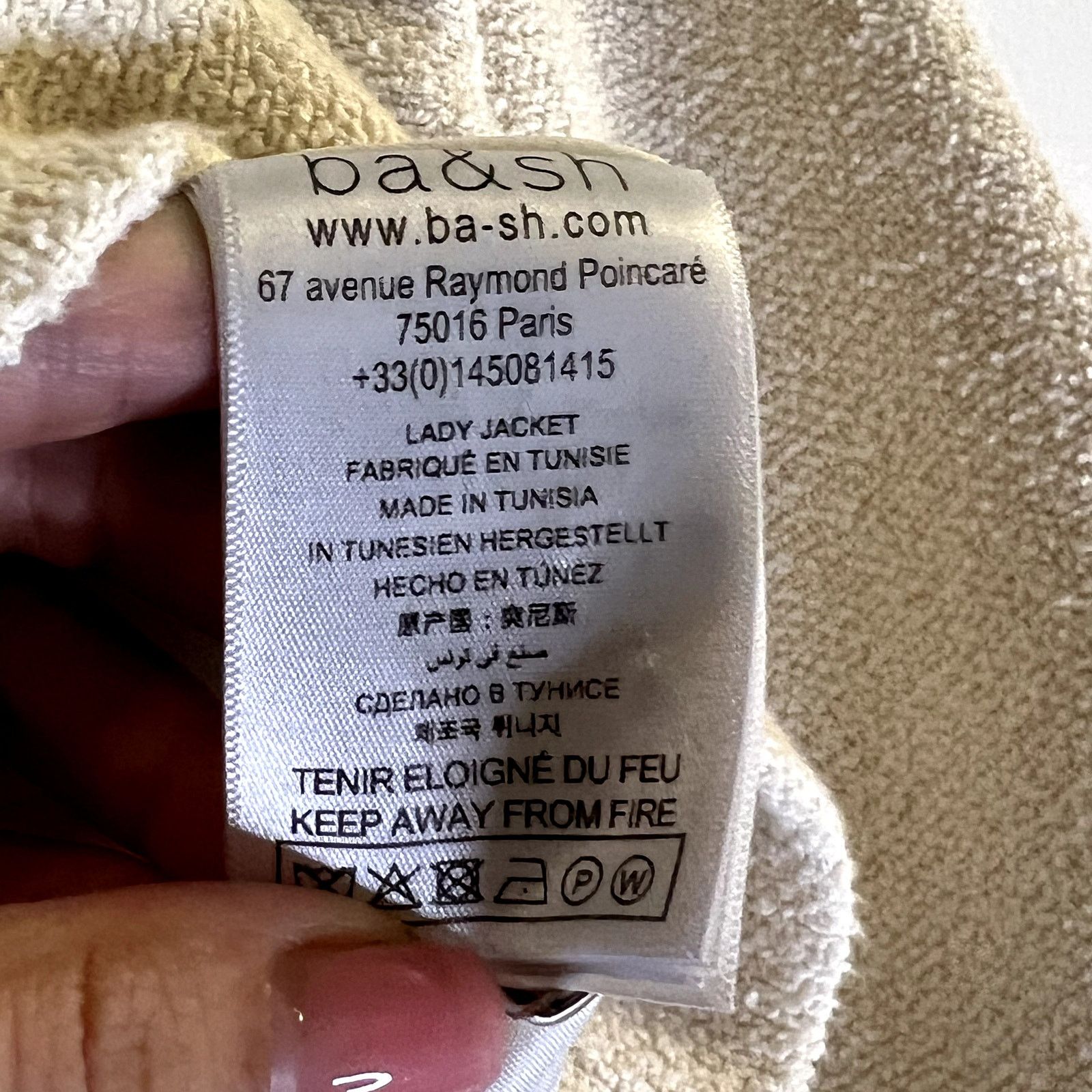 ba&sh Ba&Sh cropped Jacket Paleo Ecru Size L 3 New Size L / US 10 / IT 46 - 6 Thumbnail