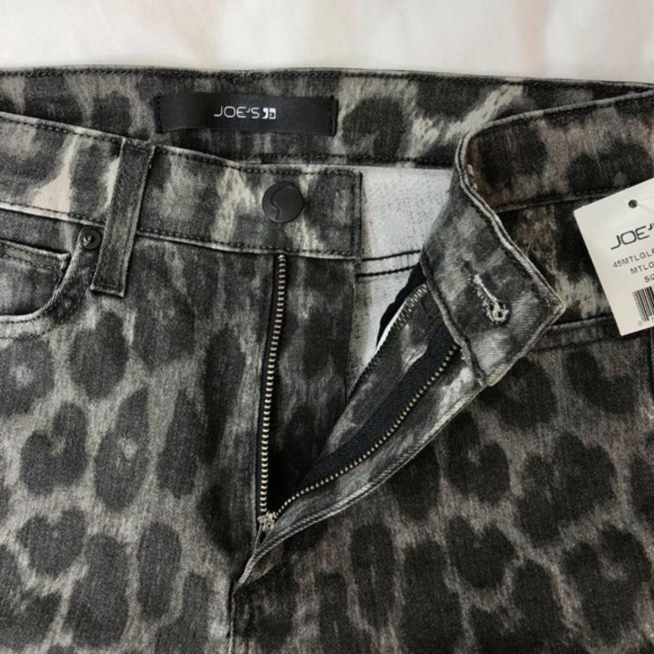 Joe's Joes Jeans Leopard Print High Rise Raw Hem Skinny Ankle Jean Size 24" / US 00 / IT 34 - 9 Thumbnail