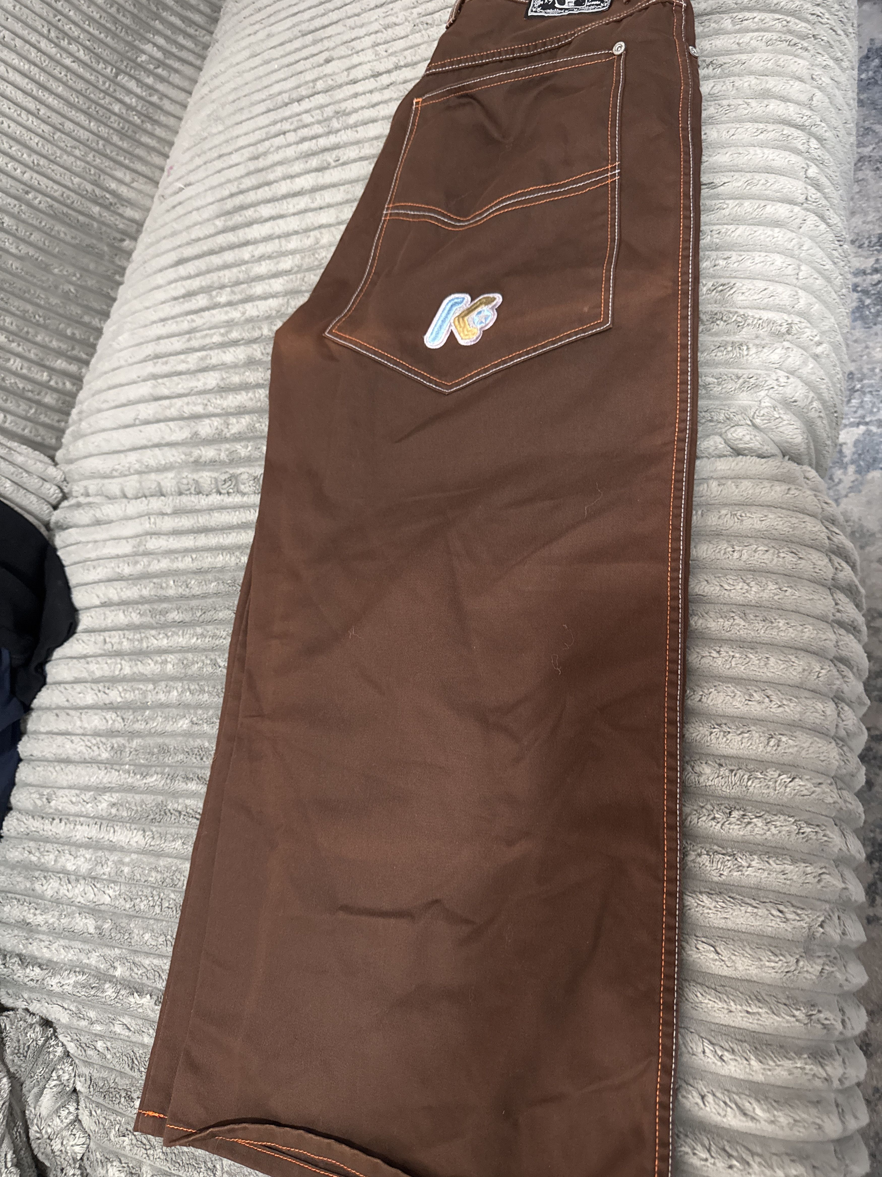 Other Kikwear 38x29 baggy wide leg brown skater pants Size US 38 / EU 54 - 1 Thumbnail