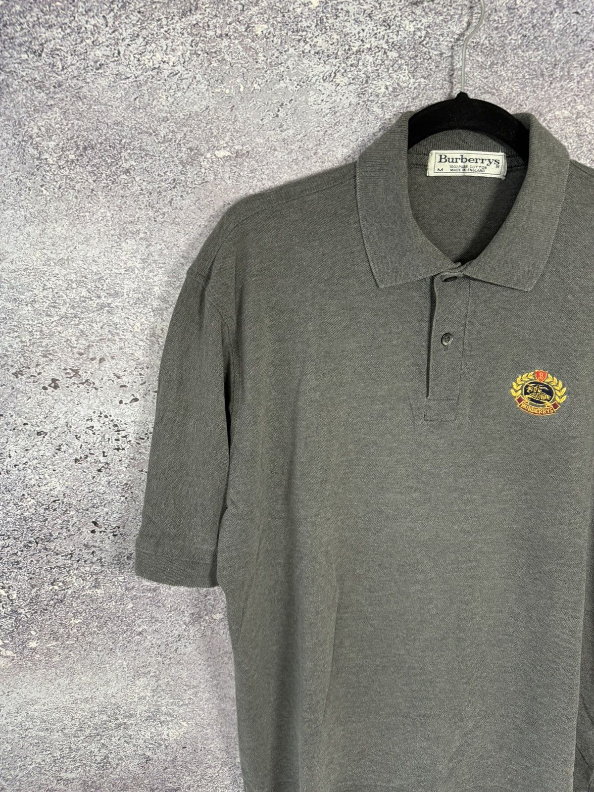 Burberry × Vintage Vintage Burberry Gray polos oldmoney M size Size US M / EU 48-50 / 2 - 2 Thumbnail