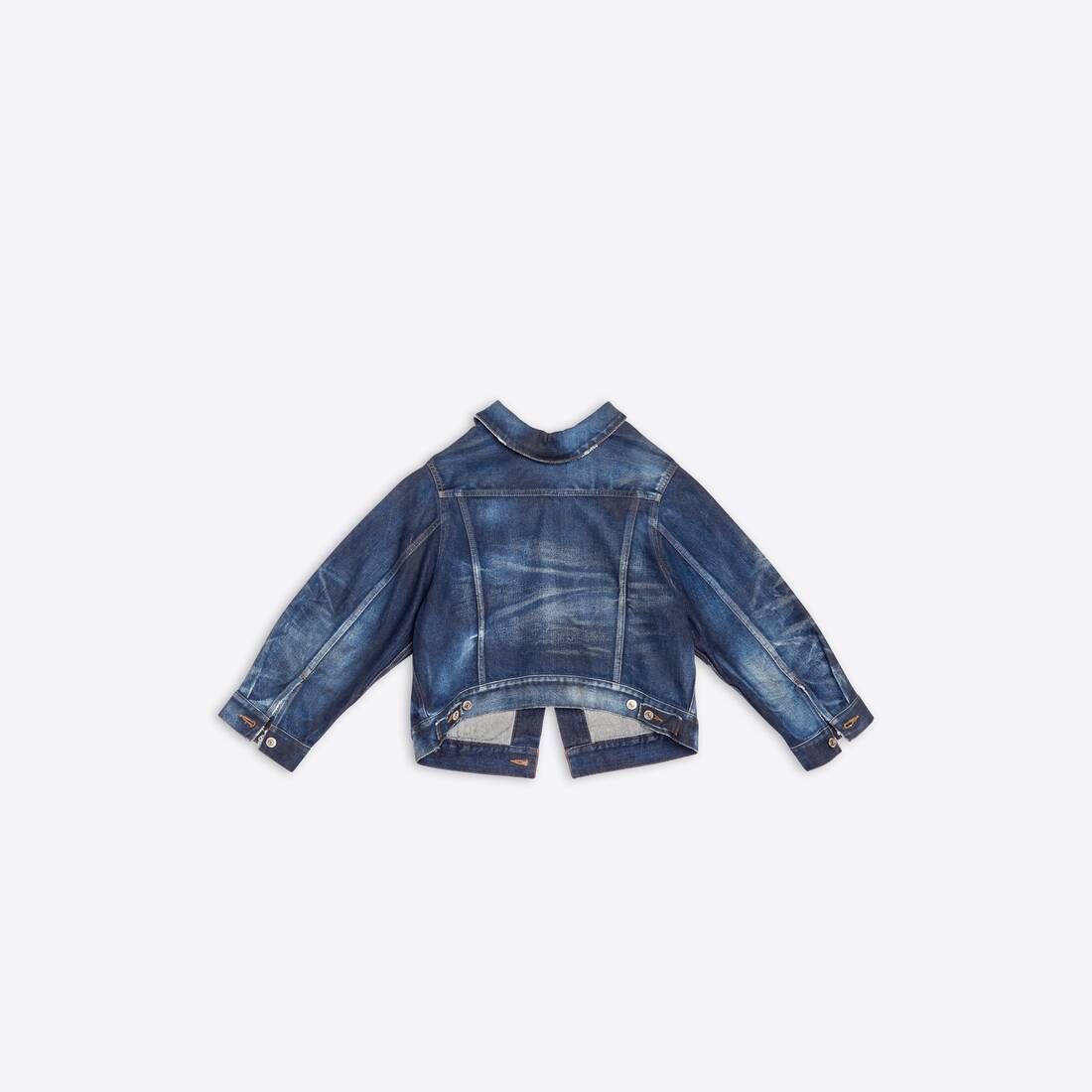 Balenciaga o1mt1gz1124 Swing Jacket in Blue Size L / US 10 / IT 46 - 2 Thumbnail