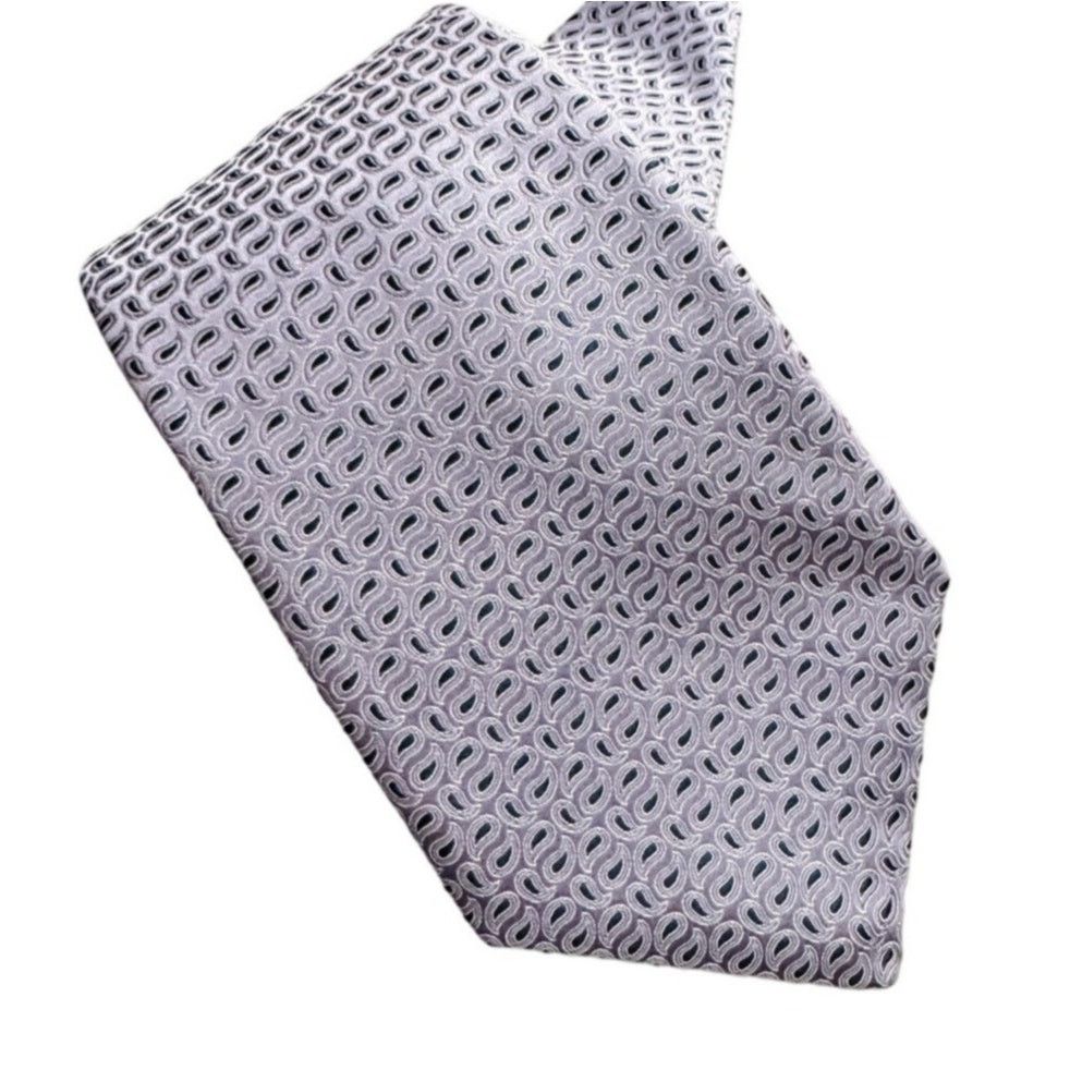 Nordstrom Nordstrom 100% silk purple shimmer paisley neck tie 3.5” w Size ONE SIZE - 1 Thumbnail
