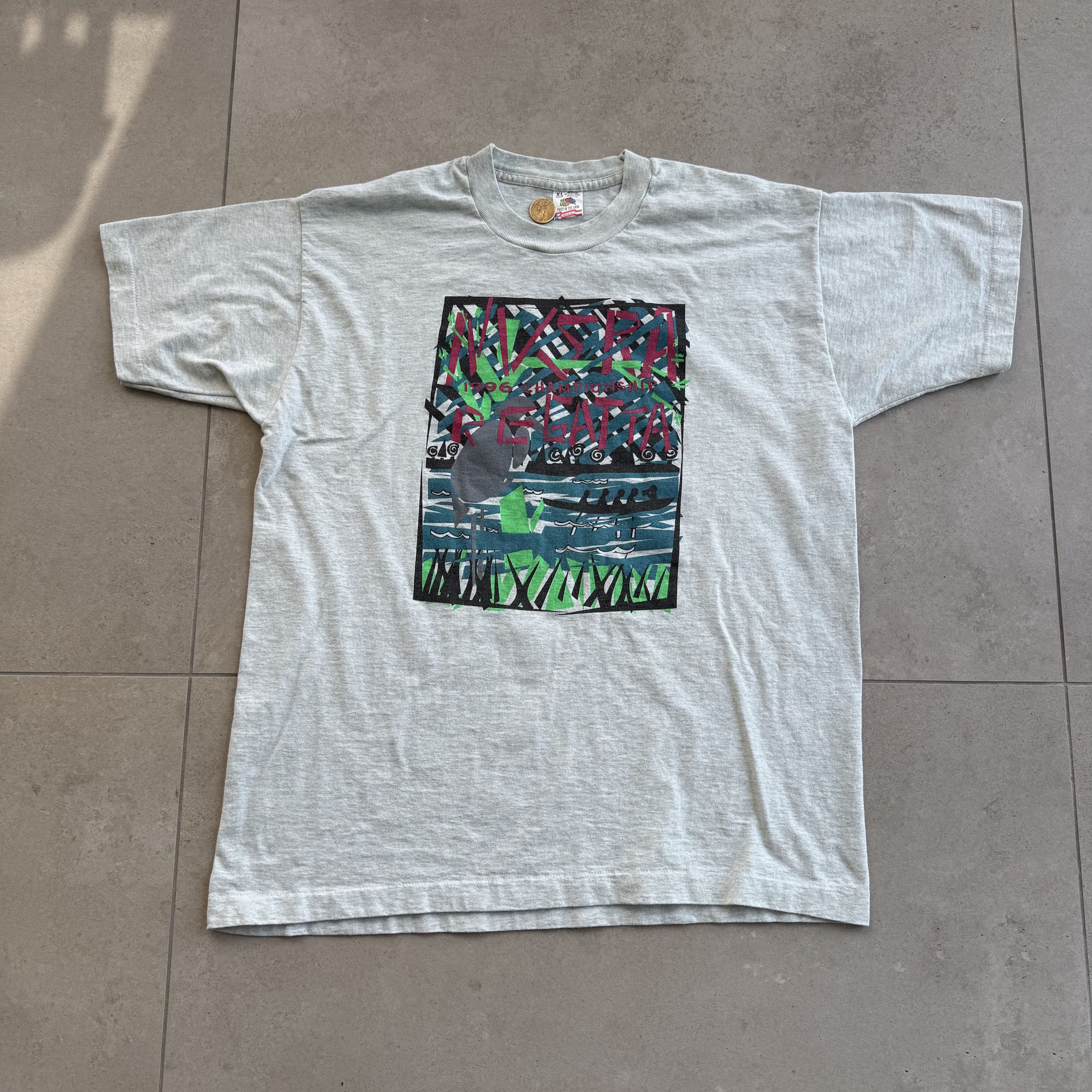 Fruit Of The Loom Vintage 1996 Occoquan Virgina Regatta T Shirt Size US XL / EU 56 / 4 - 1 Thumbnail