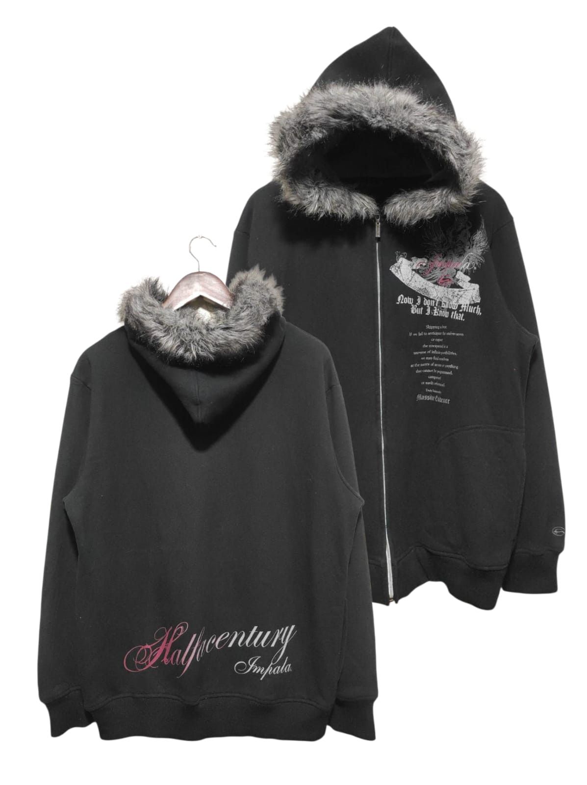 Japanese Brand Impala poem zip fur hoodie ifsix LGB style Size US L / EU 52-54 / 3 - 2 Thumbnail