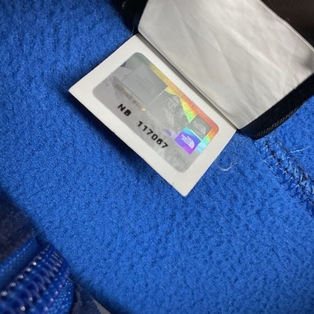 The North Face The North Face Blue Ribbed Thick Knit Full Zip Jacket Men XL Size US XL / EU 56 / 4 - 5 Thumbnail