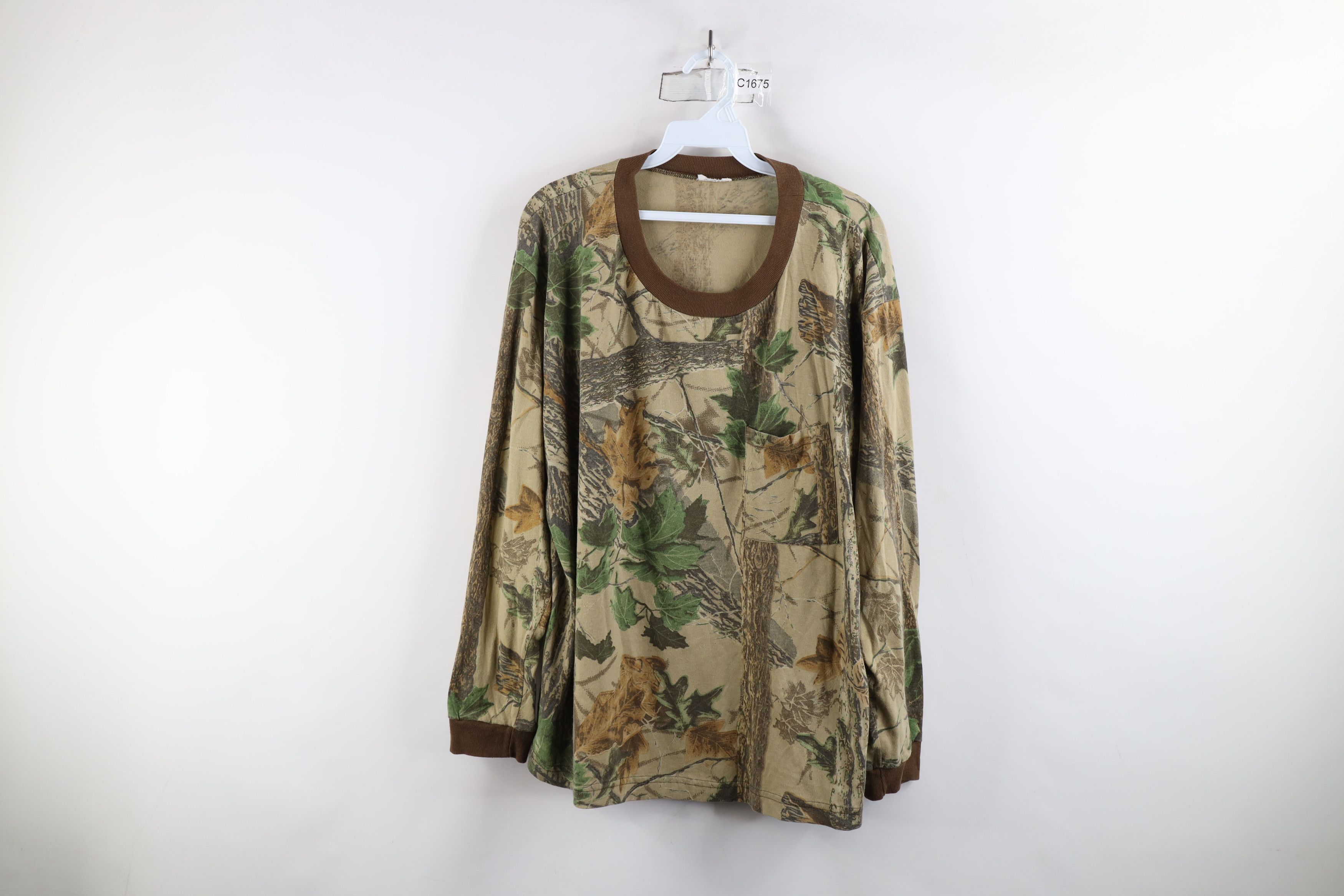 Vintage Vintage 90s Streetwear Camouflage Long Sleeve T-Shirt US Size US XL / EU 56 / 4 - 1 Thumbnail