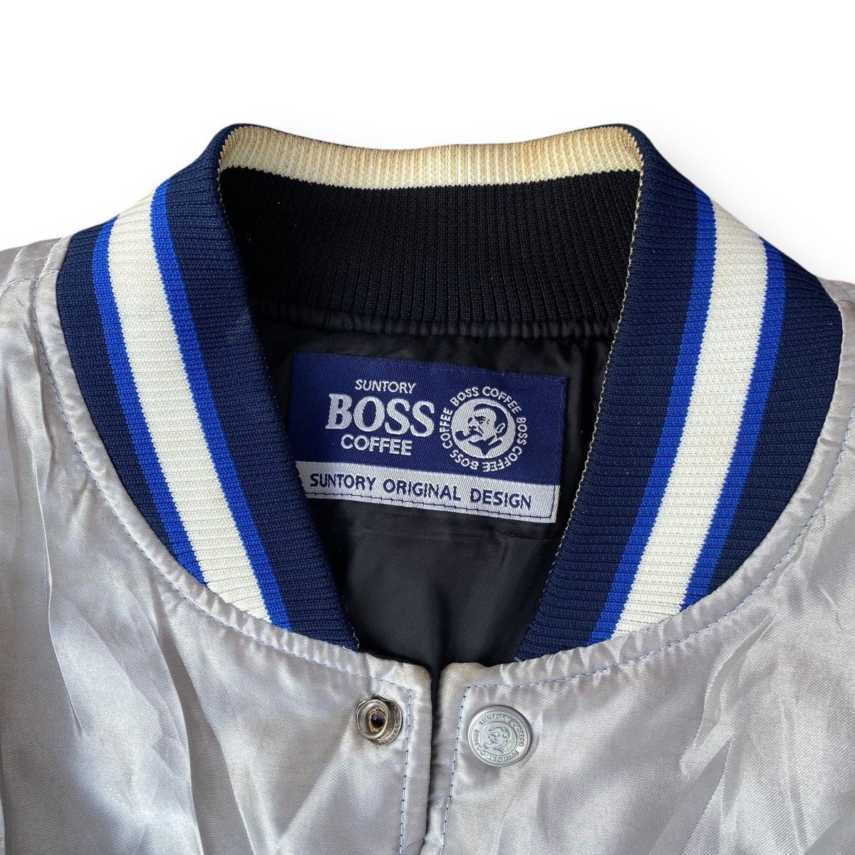 Japanese Brand × Vintage Vintage 90s Suntory Coffee Boss Varsity Bomber Jacket. #D10 Size US L / EU 52-54 / 3 - 4 Thumbnail