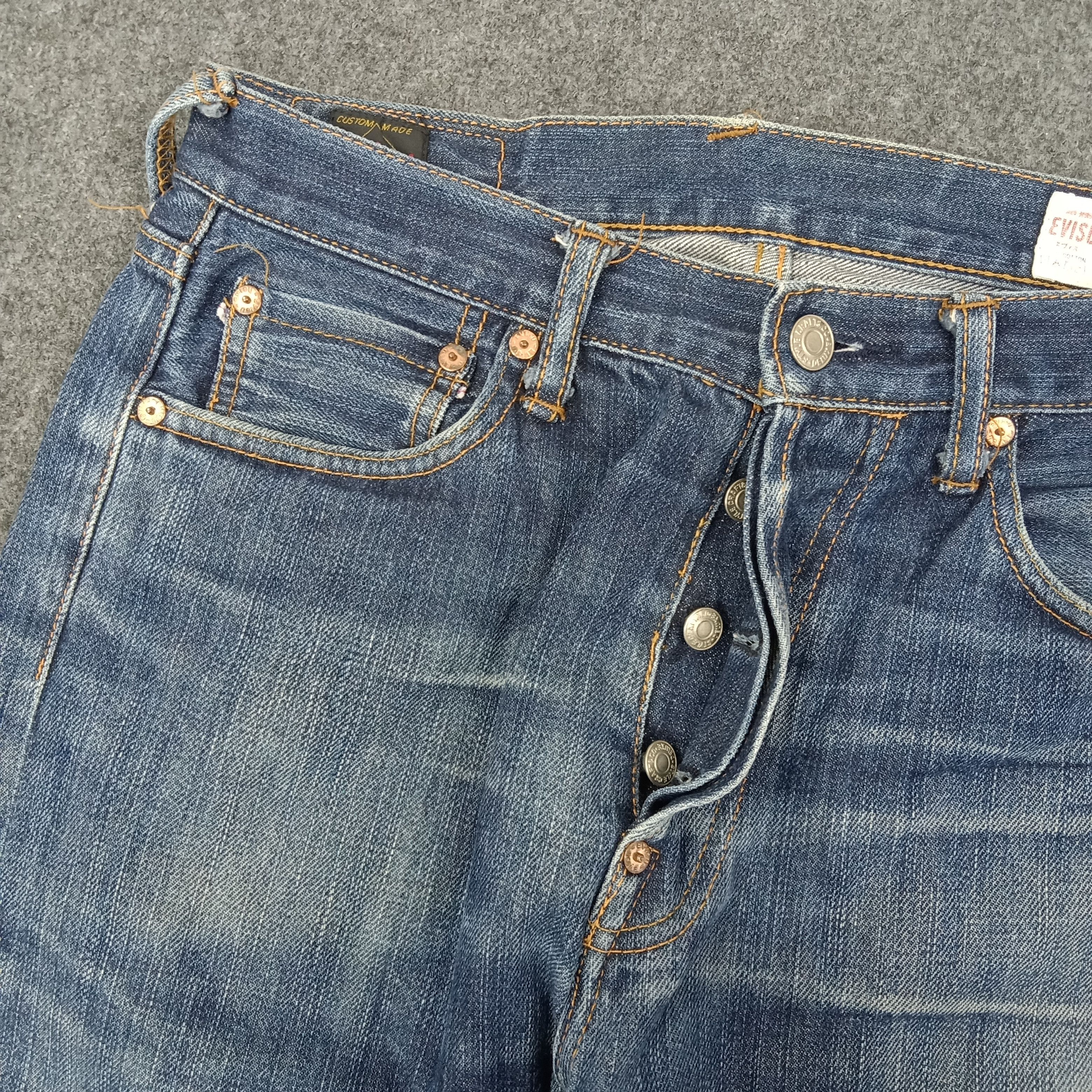 Evisu Evisu Japanese Brand Daicock Custom Denim Jeans c235n29 Size US 29 - 8 Thumbnail