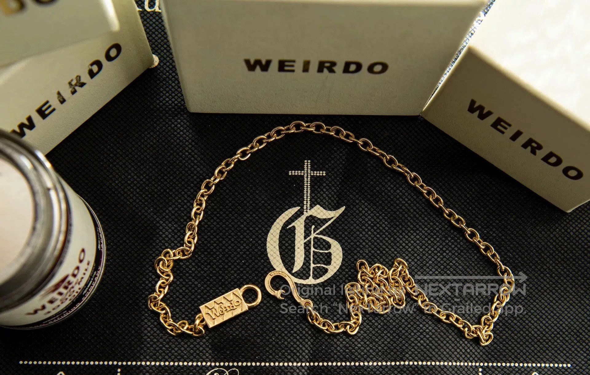 Odd Future Weirdo Wrench Logo Necklace in Gold. Size ONE SIZE - 1 Thumbnail