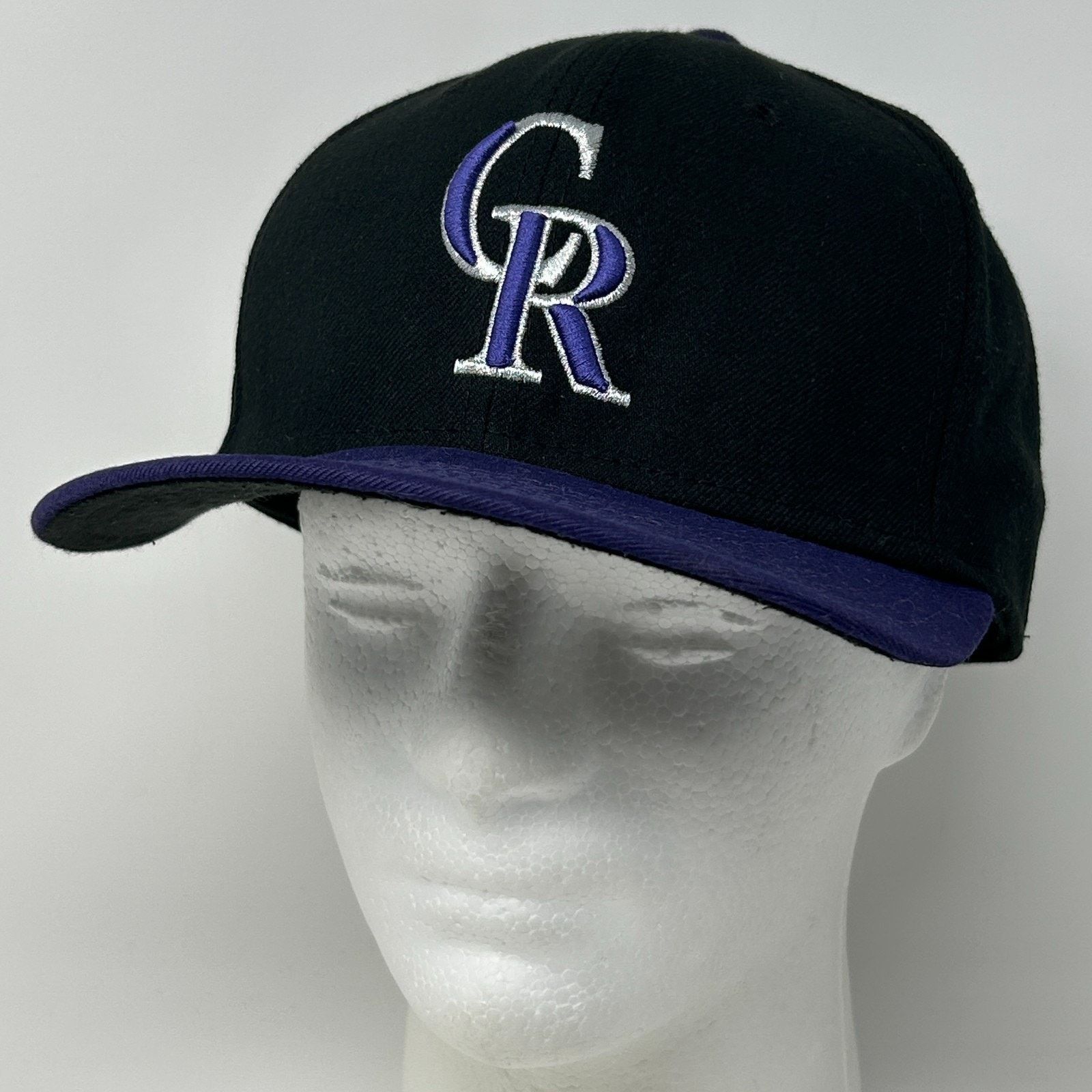 New Era Colorado Rockies Hat Baseball Cap New Era Black 7 3/8 Size ONE SIZE - 9 Thumbnail