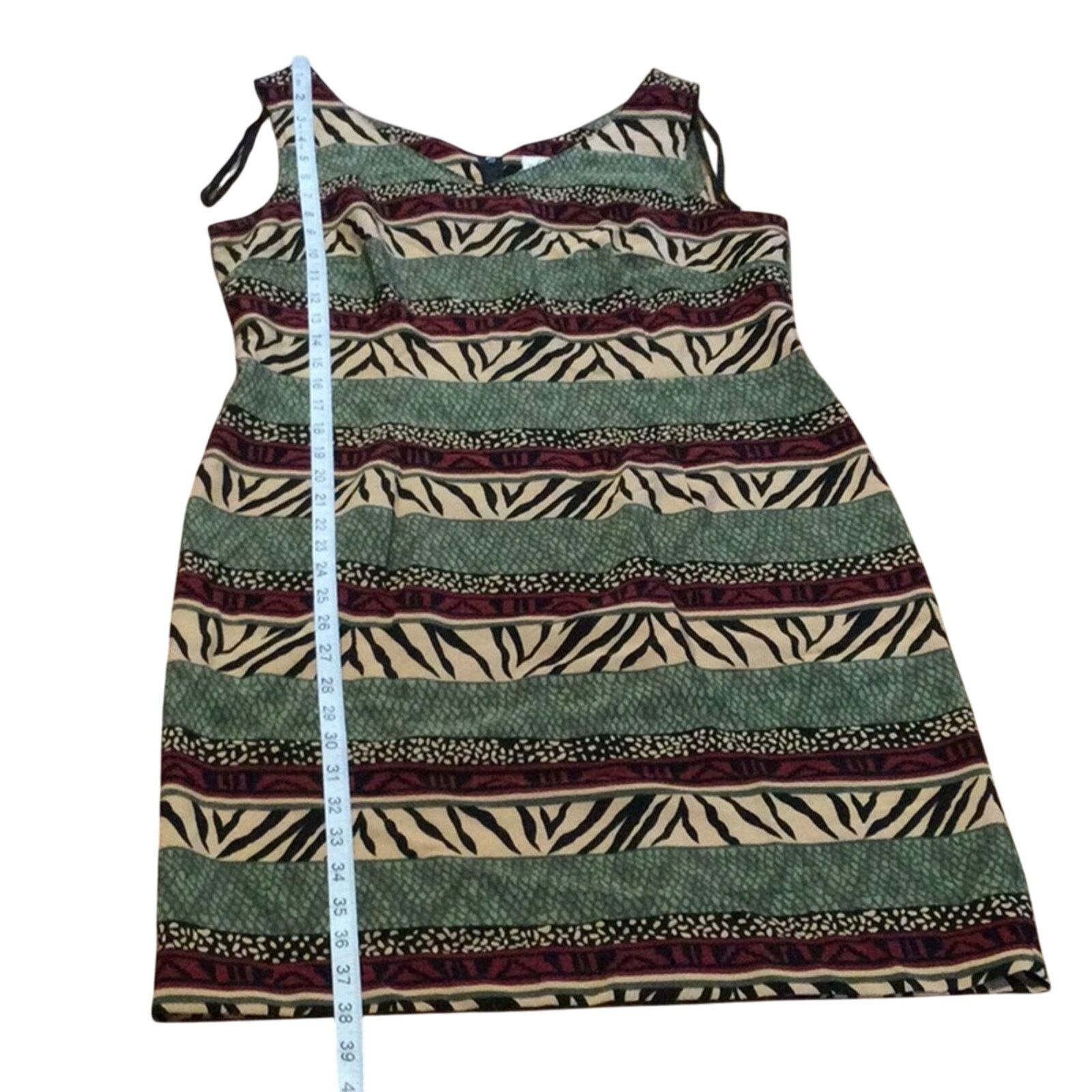 Other Kathie Lee Collection Multicolor S/L A-line Dress Size 12 Size XL / US 12-14 / IT 48-50 - 15 Thumbnail