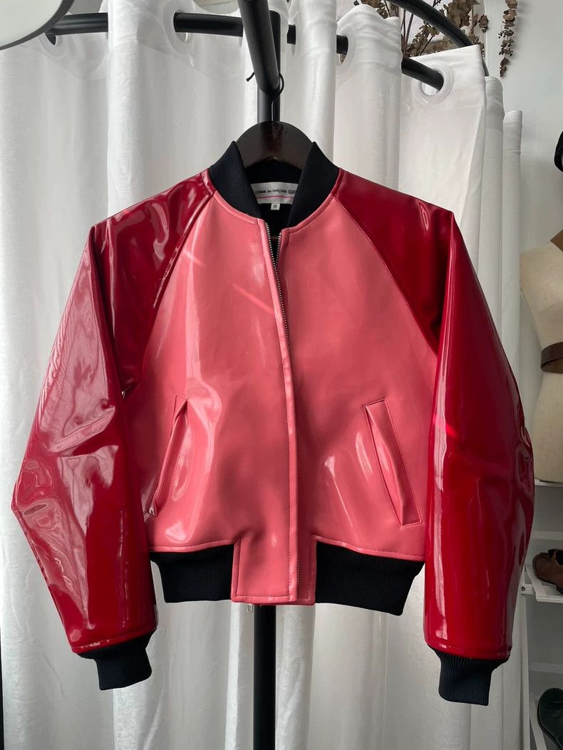 Comme des Garcons Comme des Garçons Raglan Leather Women's MA1 Jacket Size S / US 4 / IT 40 - 1 Thumbnail