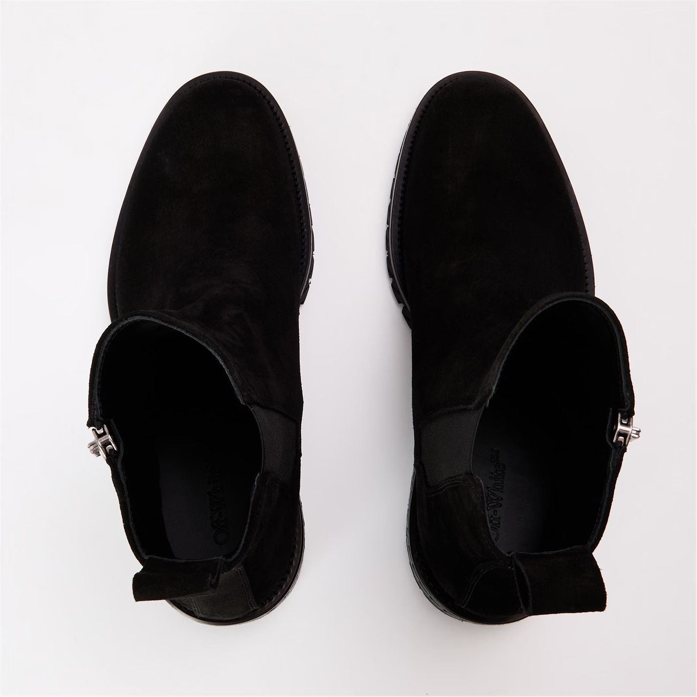 Off-White o1g2r1mq0326 Flat Ankle Boots in Black Size US 7 / EU 40 - 3 Thumbnail