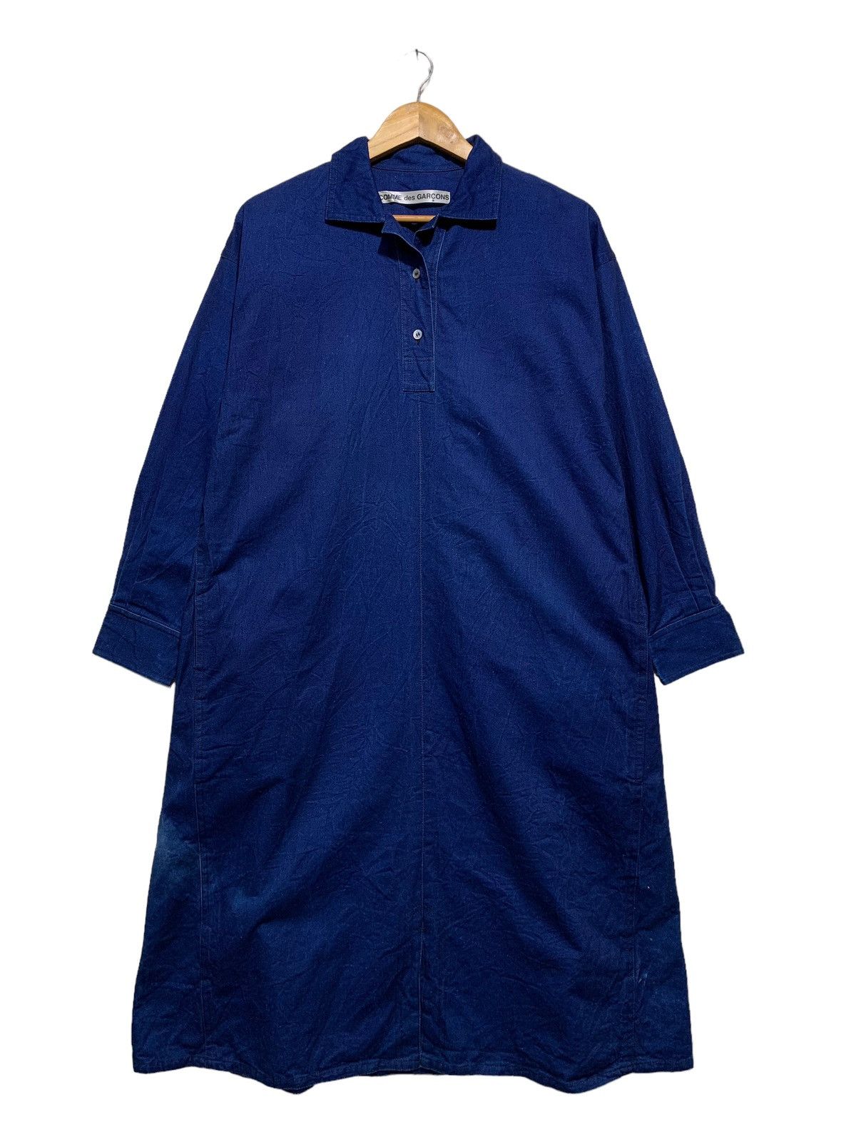 Comme des Garcons 🔥ARCHIVES VTG CDG 80S GOWNS INDIGO BLUE Size S / US 4 / IT 40 - 1 Thumbnail