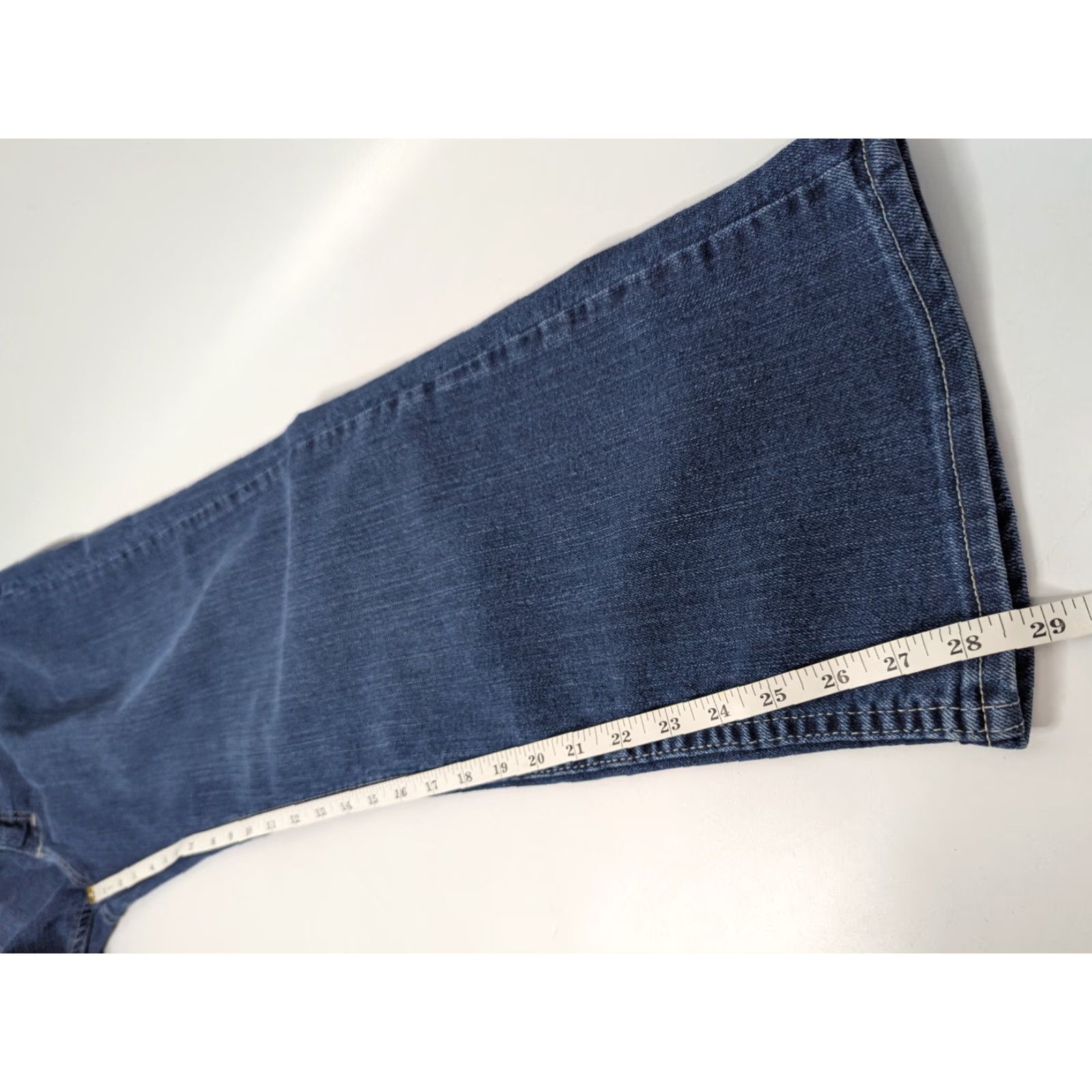 Lee Lee Jeans Women 16 Petite Blue Riders Classic Straight Leg Mid Rise 130M246 Jeans Mens? Size 38" / US 16 / IT 52 - 6 Thumbnail