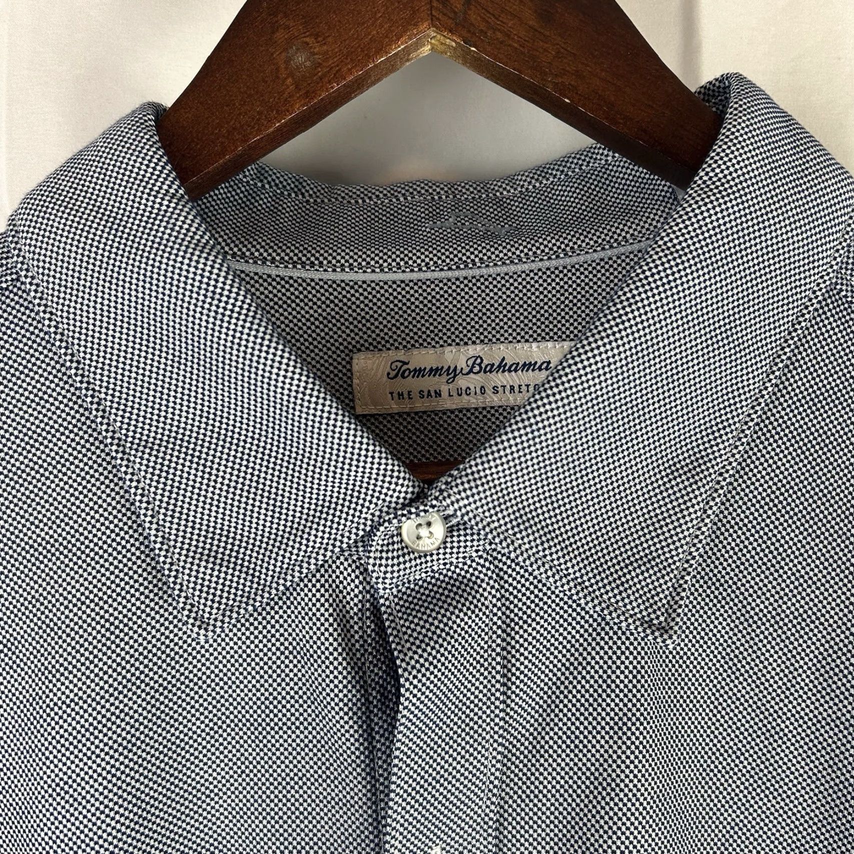 Tommy Bahama Tommy Bahama Shirt Mens 2XL Blue San Lucio Stretch IslandZone Long Sleeve Button-Up Shirt Mens Size US XXL / EU 58 / 5 - 4 Thumbnail