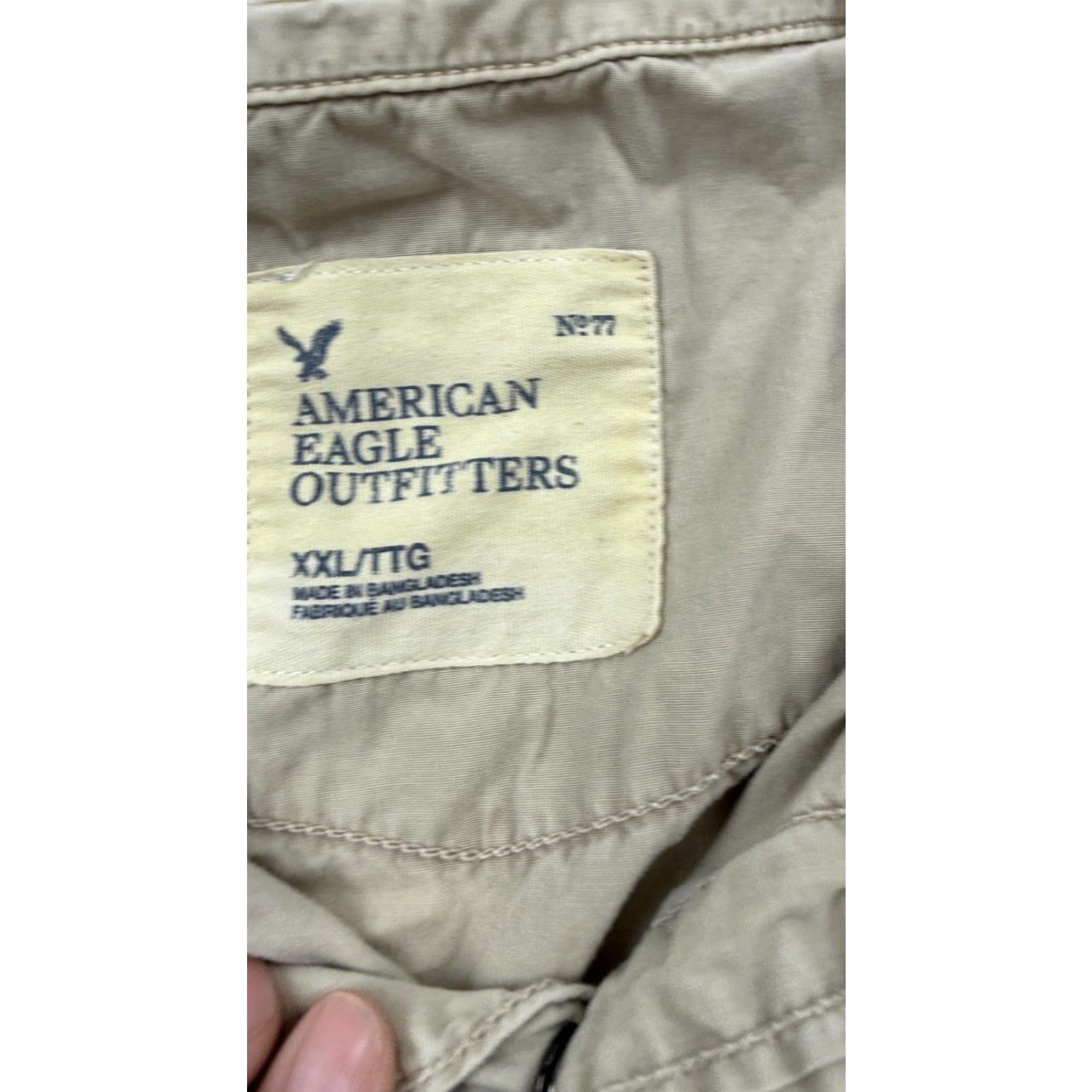 American Eagle Outfitters VINTAGE American Eagle Outfitters Shirt Men's 2XL Long Sleeve Khaki Casual Western Button-Up Size US XXL / EU 58 / 5 - 4 Thumbnail