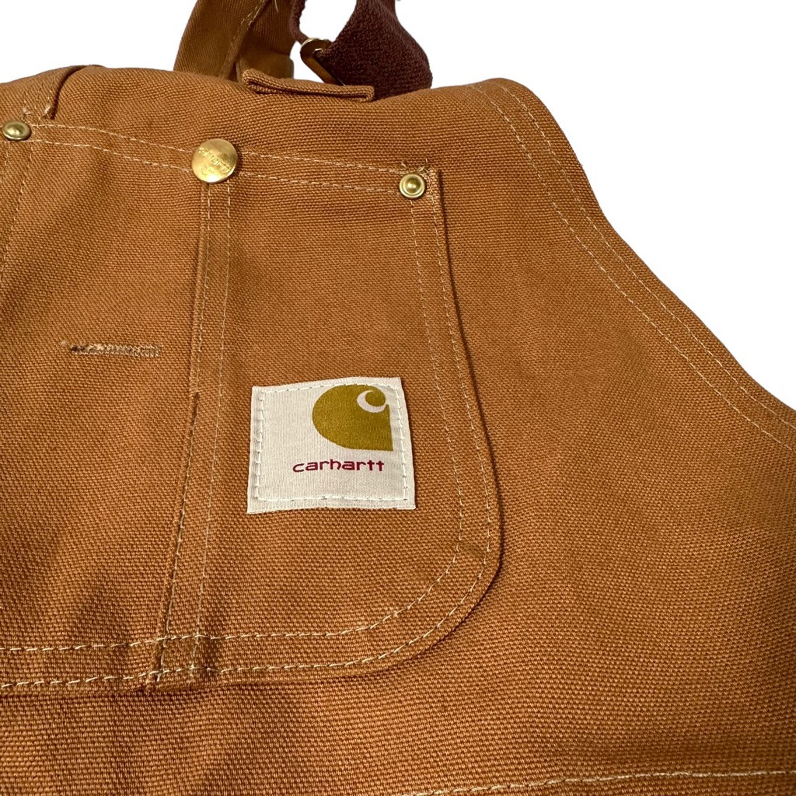 Carhartt Carhartt Bib Overalls Vintage Brown 70s USA 44 x 30 New Size US 44 / EU 60 - 4 Thumbnail