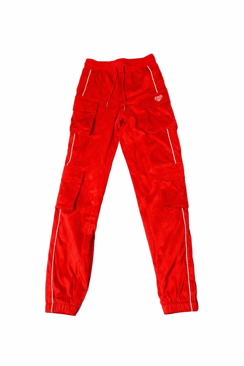 RICH LOVE VELOUR TRACK PANTS – RED (XL) ARCHIVE RELEASE