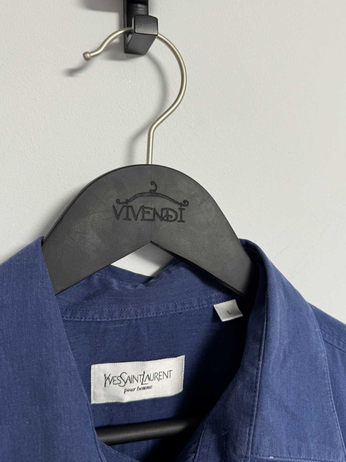 Yves Saint Laurent Yves Saint Laurent Button Up T-Shirt Size US L / EU 52-54 / 3 - 8 Thumbnail