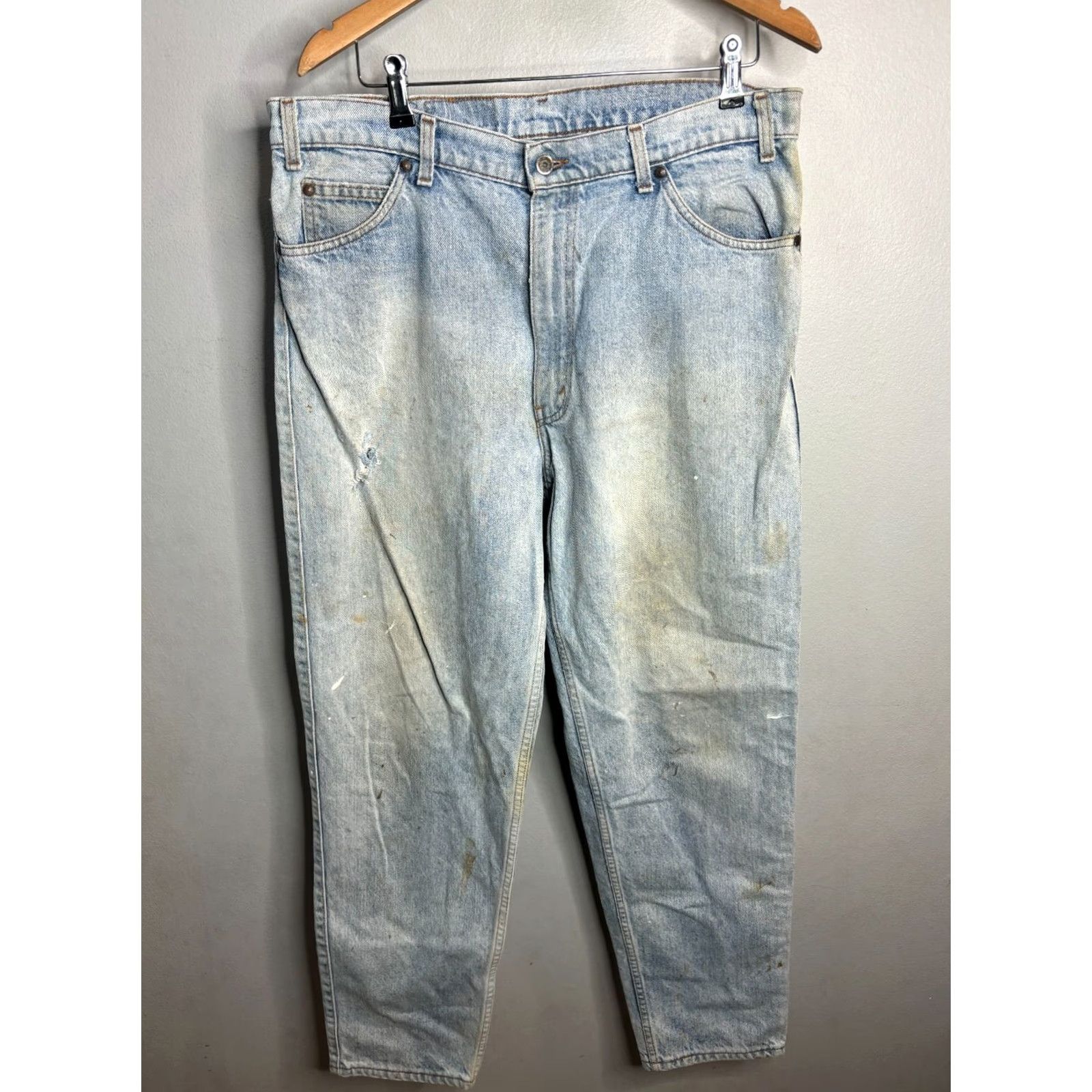 Levi's VINTAGE Levi's Silvertab 550 Jeans Men's Blue Denim 36x30 USA Made 1915 90s 7/10 Size US 36 / EU 52 - 7 Thumbnail