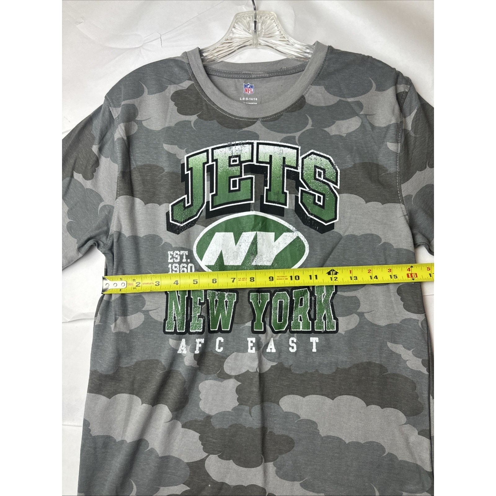 NFL NFL TEAM APPAREL SHIRT YOUTH NEW YORK JETS CAMO SIZE Large Size US L / EU 52-54 / 3 - 5 Thumbnail