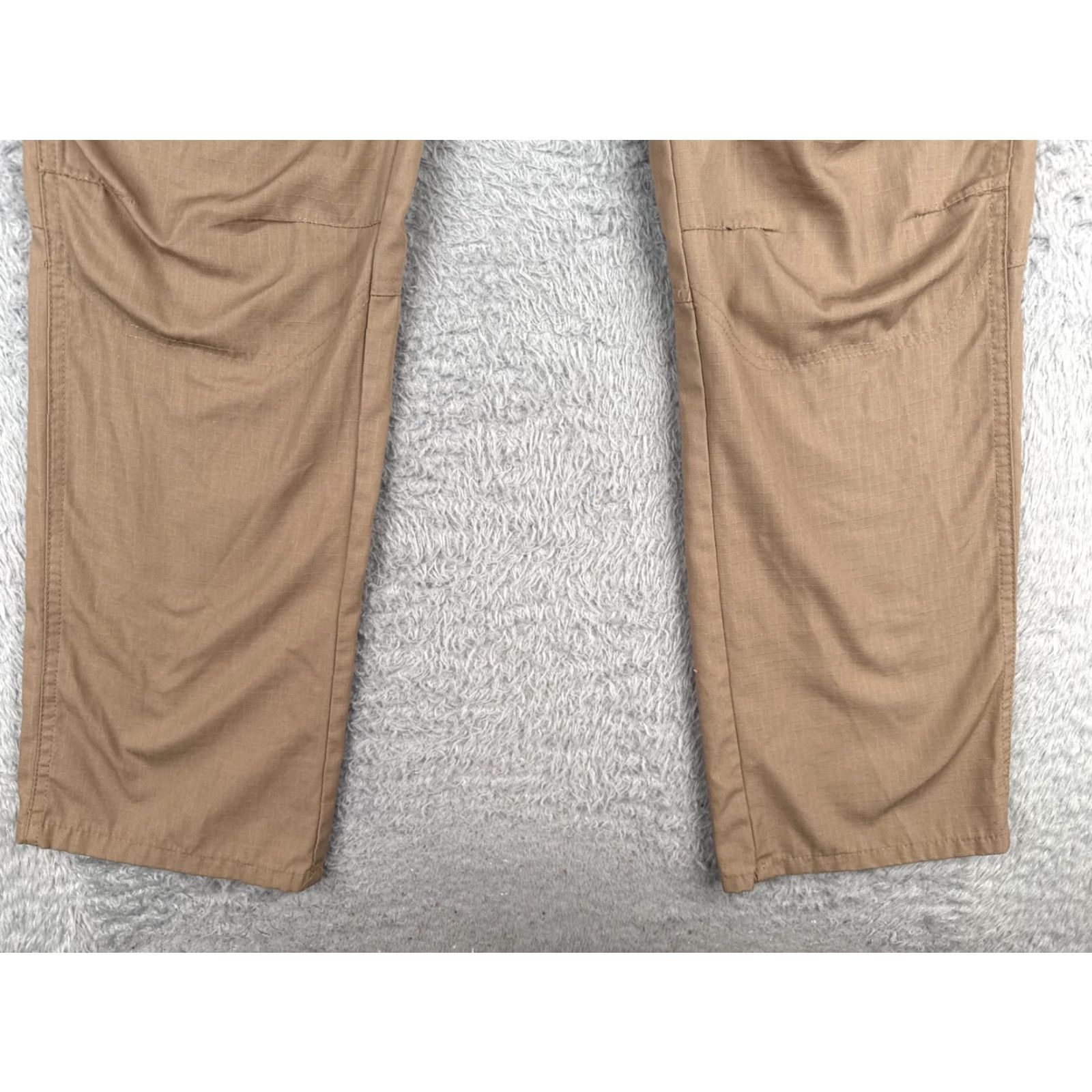 Vintage United Uniform Tactical Pants Men 36 Beige Cargo Gusseted Knee Rip-Stop Fabric Polyester Bend Size US 36 / EU 52 - 2 Thumbnail