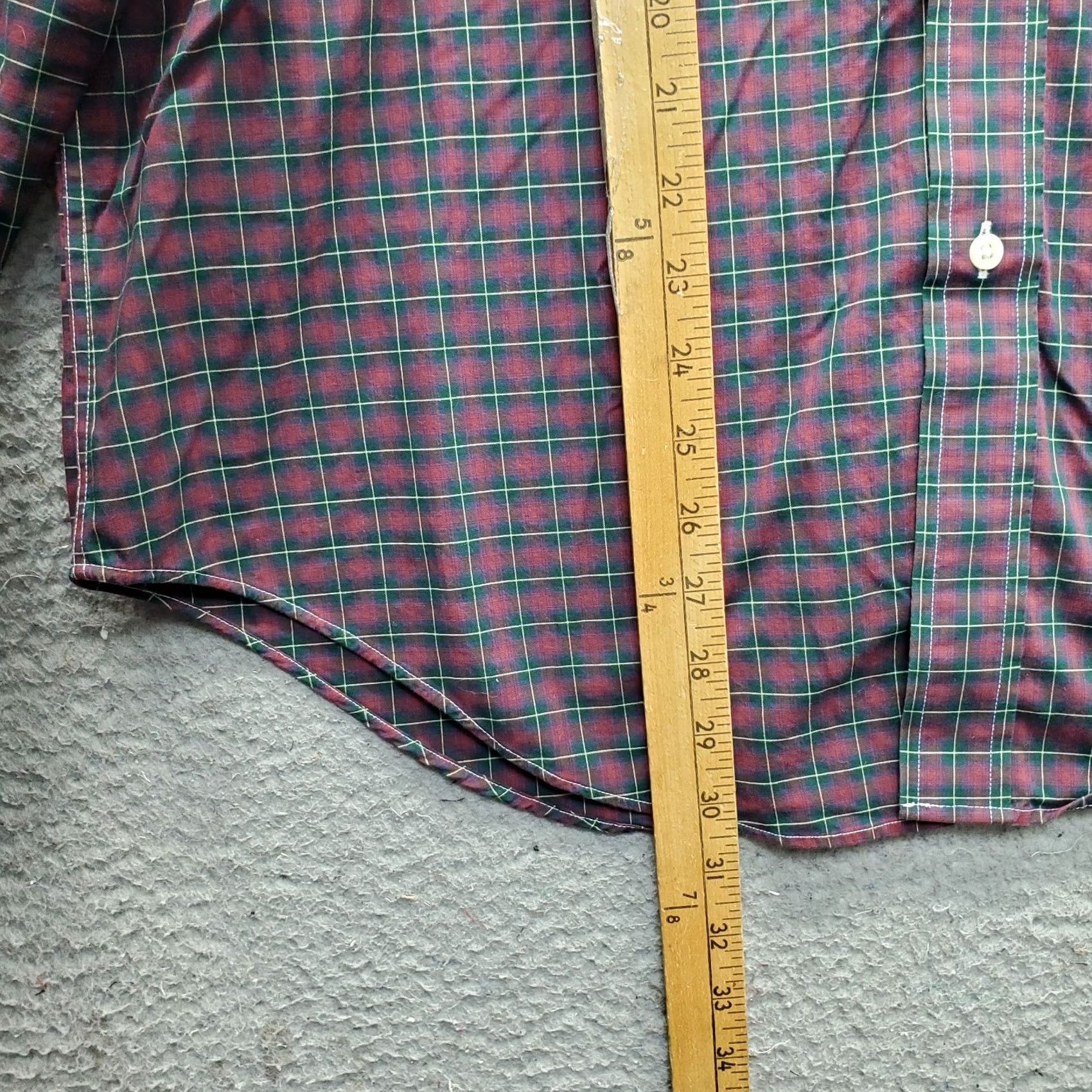 Ralph Lauren Lauren Ralph Lauren Dress Shirt Mens 16.5 Multi Plaid Non-Iron Collared Button Up Shirt Size 46R - 3 Thumbnail