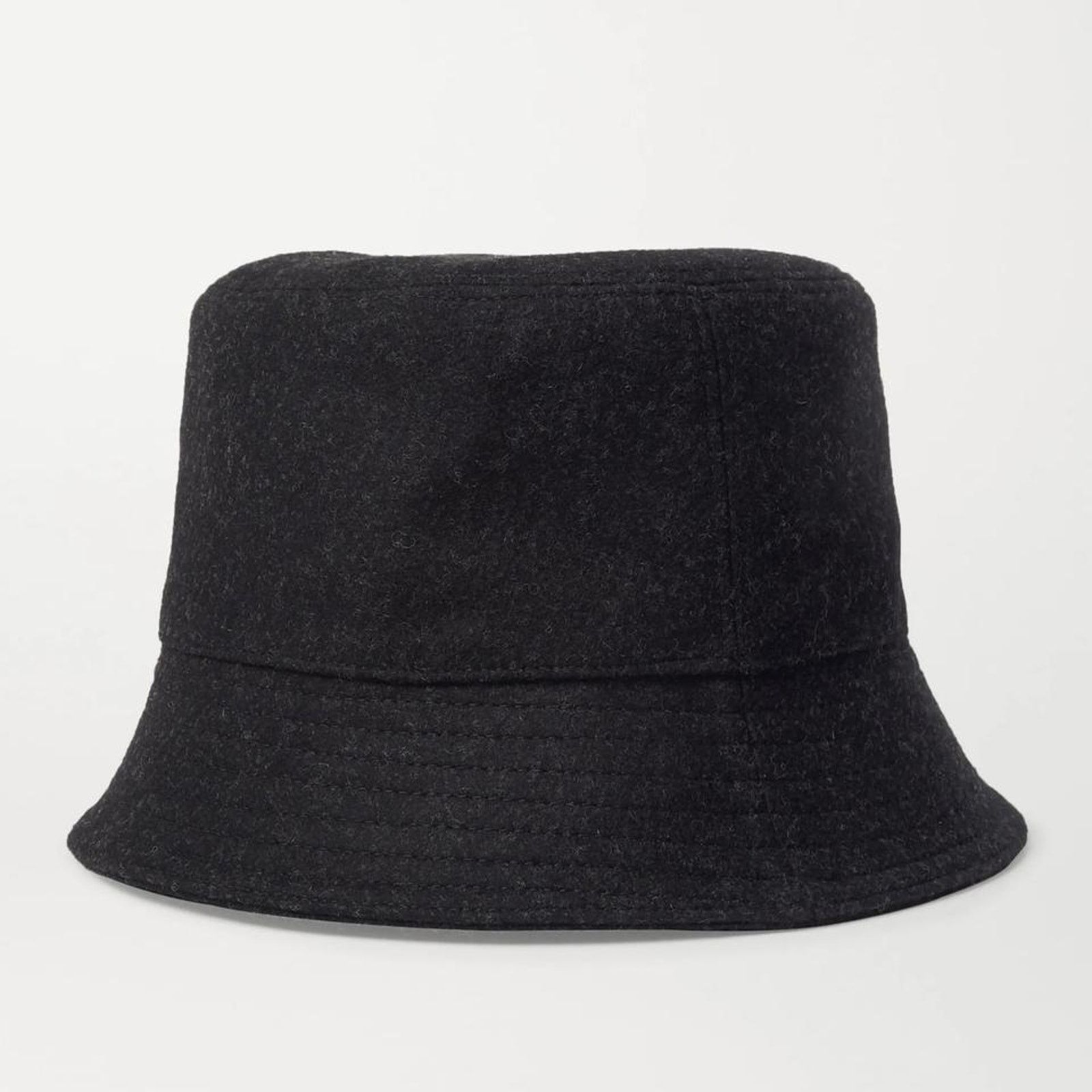 Prada PRADA logo appliqued wool felt bucket hat M Size ONE SIZE - 2 Thumbnail