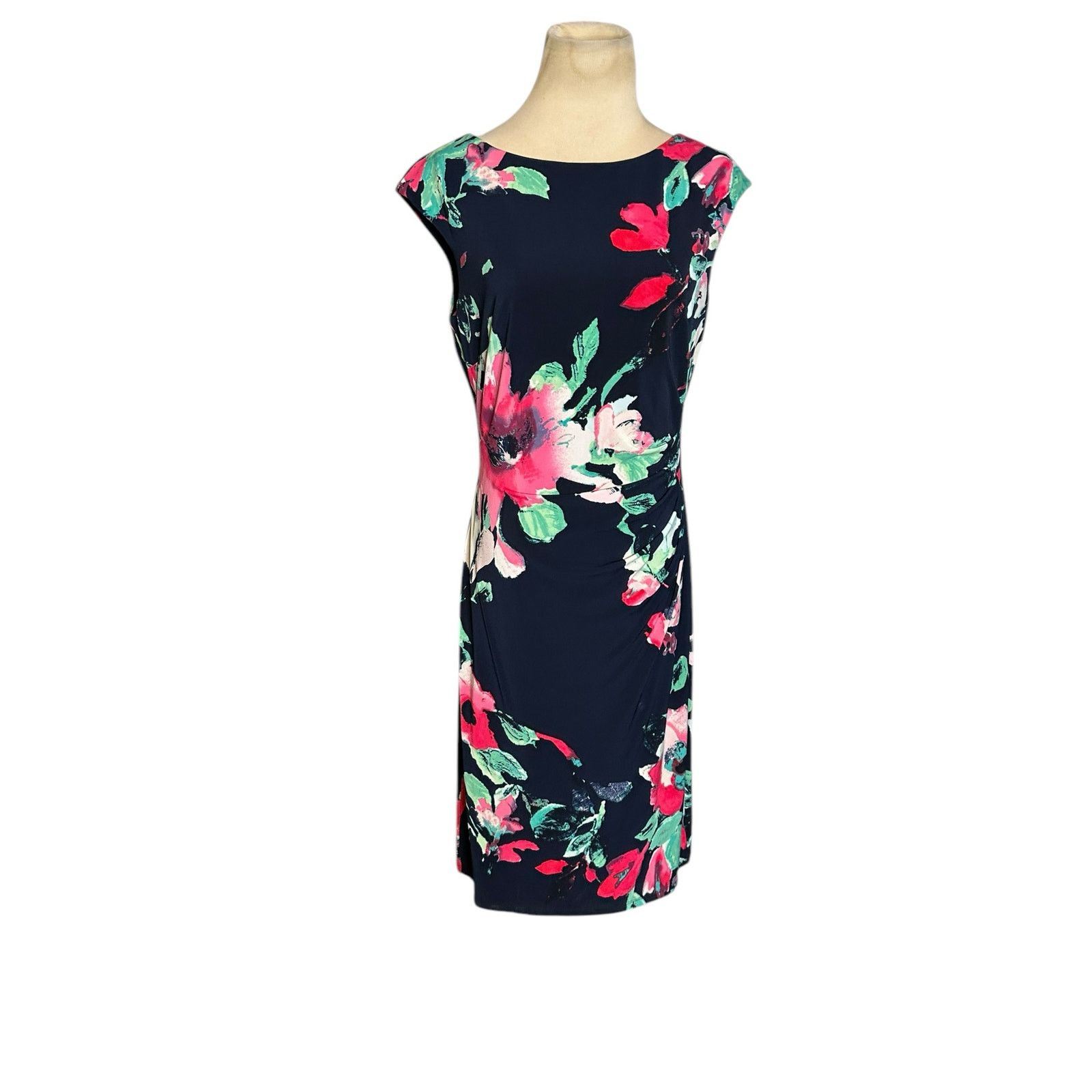 Ralph Lauren Ralph Lauren blue floral cap sleeves sheath dress size 6 Size M / US 6-8 / IT 42-44 - 19 Thumbnail