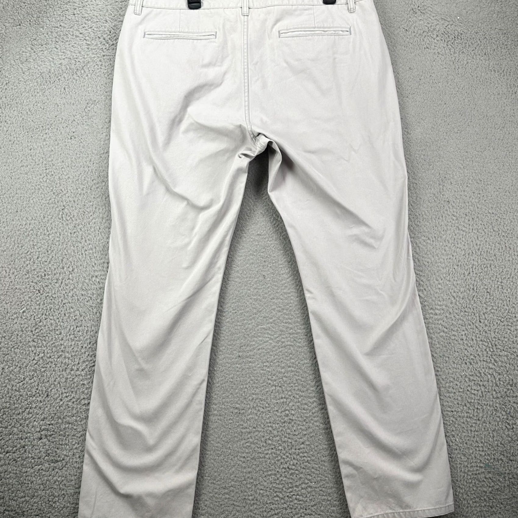 Bonobos Bonobos Khakis Pants 38X32 Beige Slim Flat Front Straight Leg Casual Mens Size US 38 / EU 54 - 2 Thumbnail