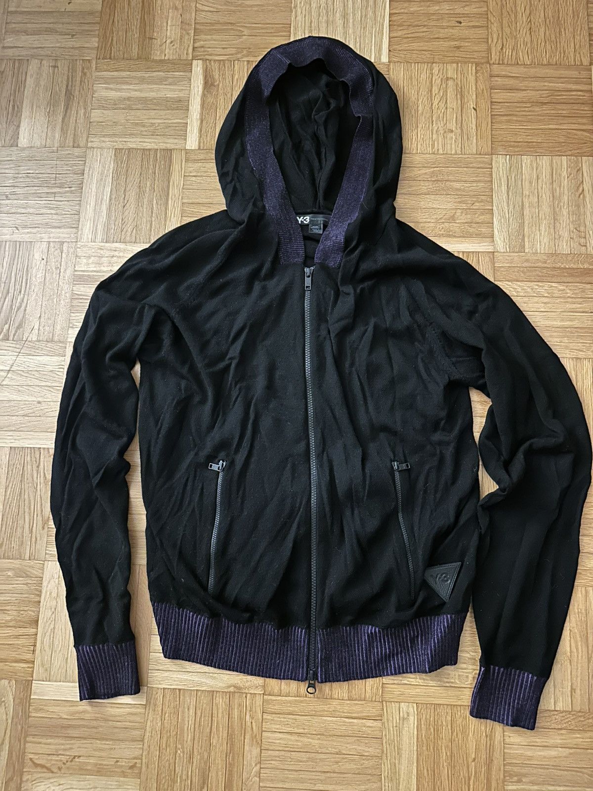 Y-3 Y3 Wool Knit Hoodie Size US M / EU 48-50 / 2 - 1 Thumbnail