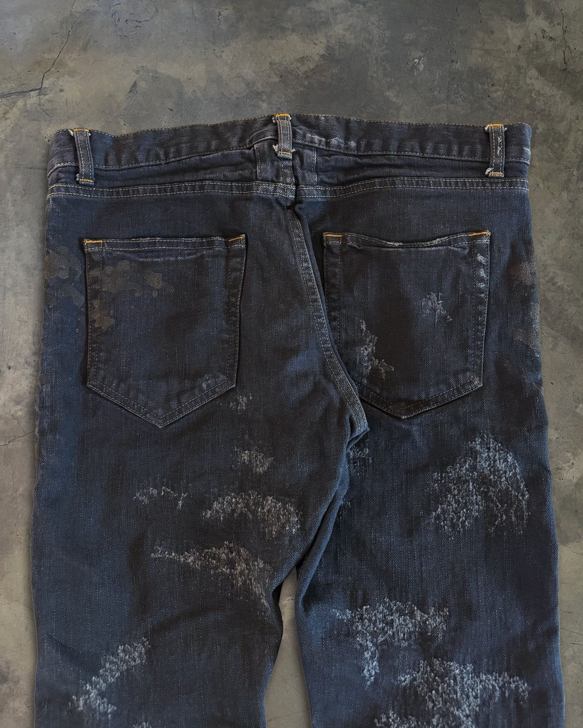Saint Laurent Paris SAINT LAURENT FW2013 SCAB DISTRESSED JEANS Size US 33 - 4 Thumbnail