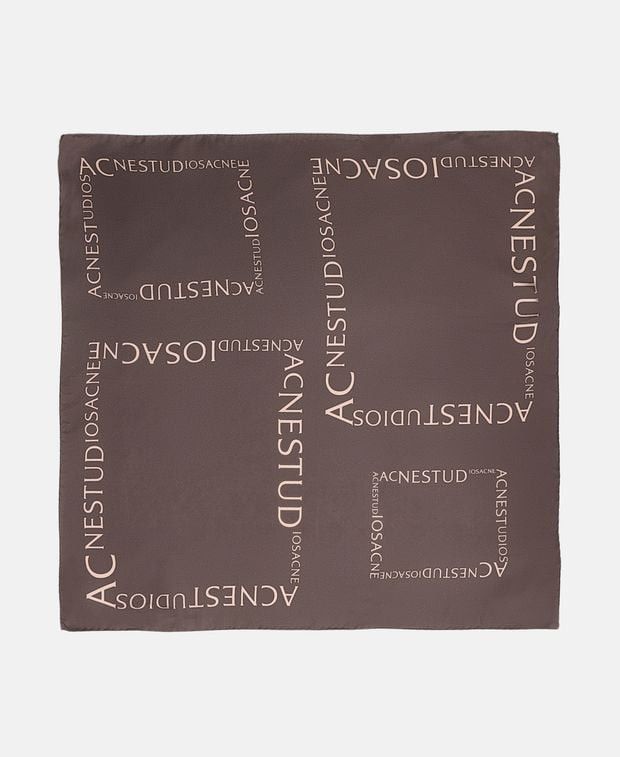 Acne Studios Silk square scarf Size ONE SIZE - 1 Thumbnail