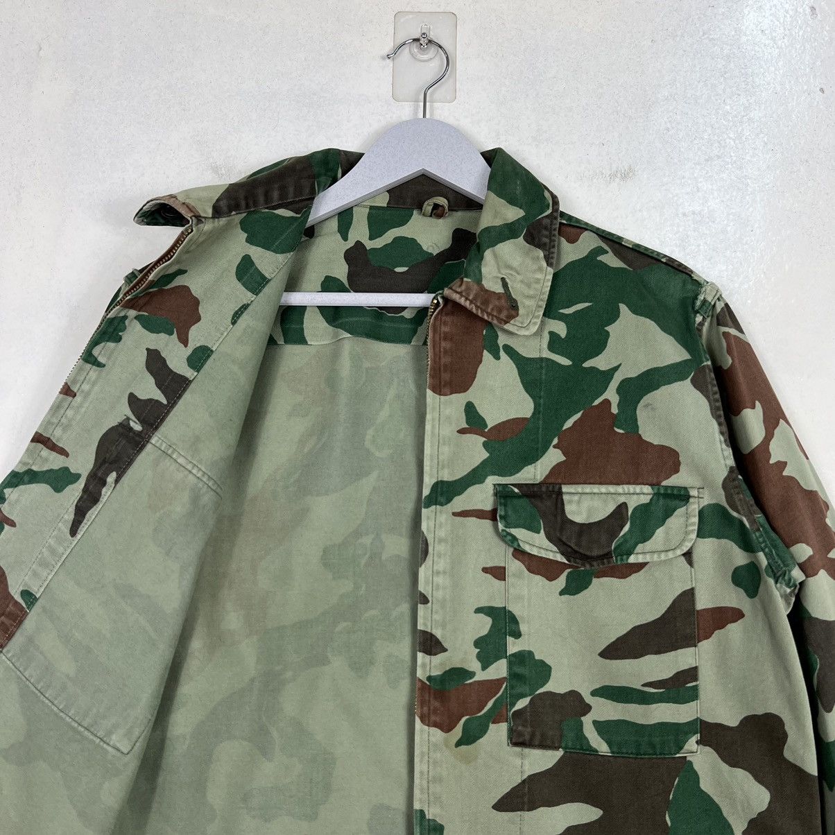 Japanese Brand 🔥 VINTAGE 1986 JAPANESE MILITARY WOODLAND CAMO SHIRT JACKET Size US M / EU 48-50 / 2 - 10 Thumbnail