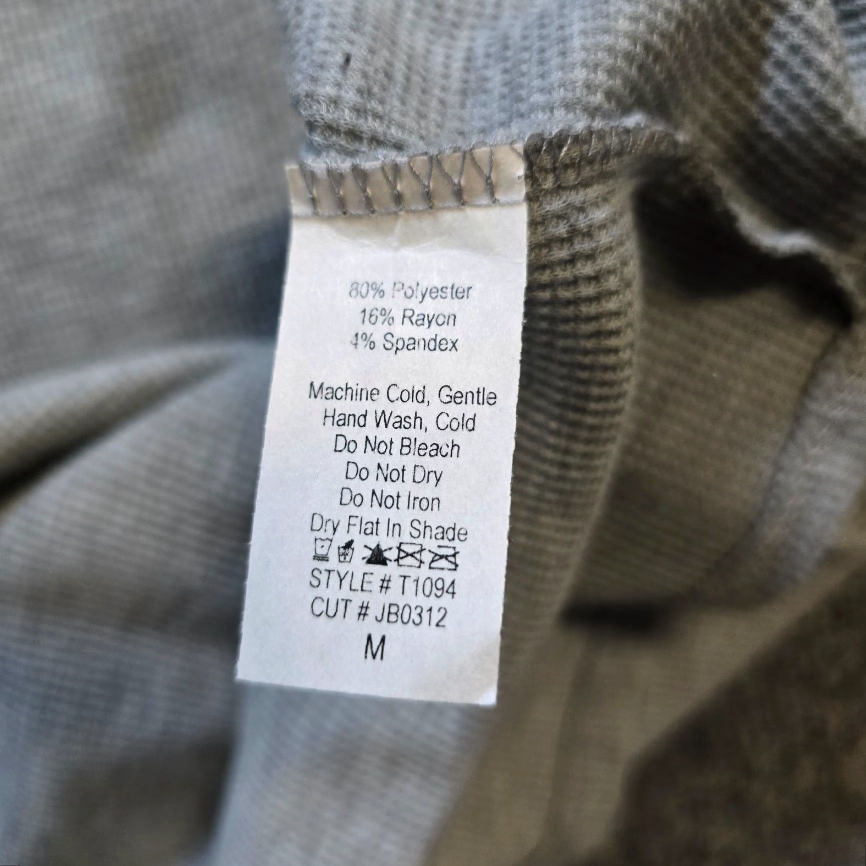Vintage Nic Lulu Top Womens Medium Gray Thermal V-Neck Waffle Knit Casual Shirt Size M / US 6-8 / IT 42-44 - 7 Thumbnail