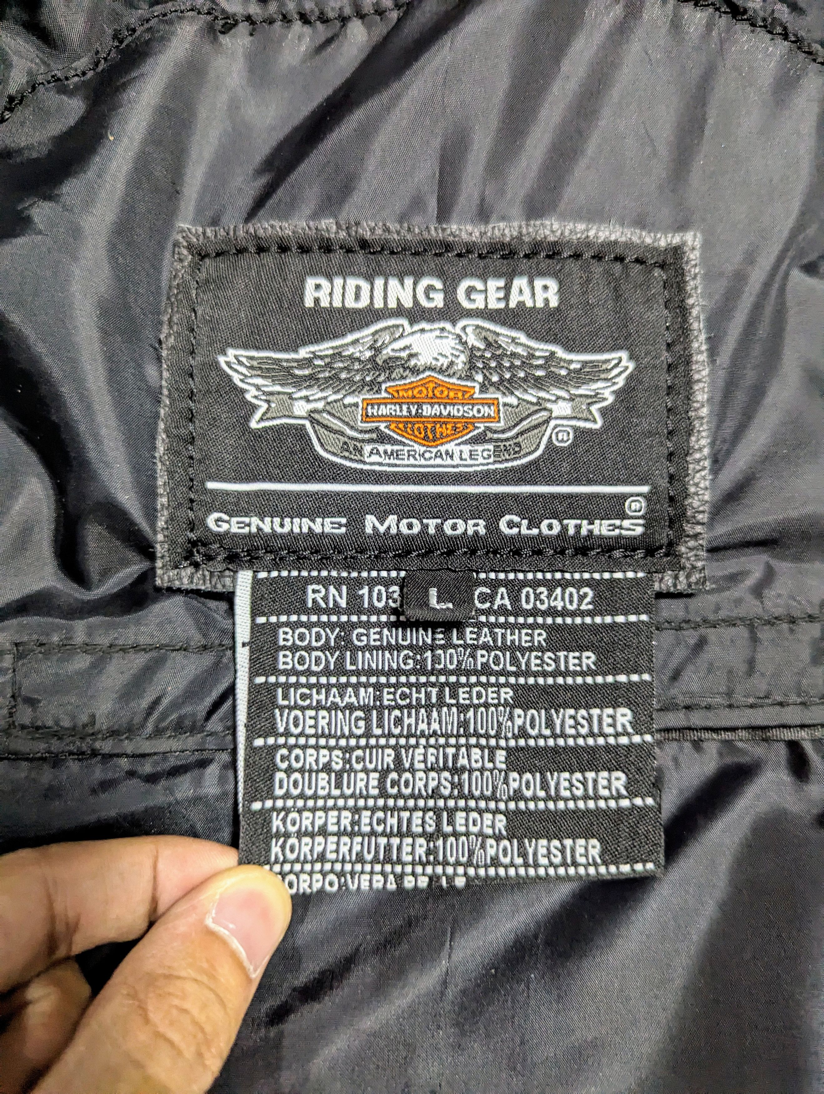 Harley Davidson 🔥 HARLEY DAVIDSON 🔥 LEATHER JACKET RARE STREETWEAR Size US L / EU 52-54 / 3 - 8 Thumbnail