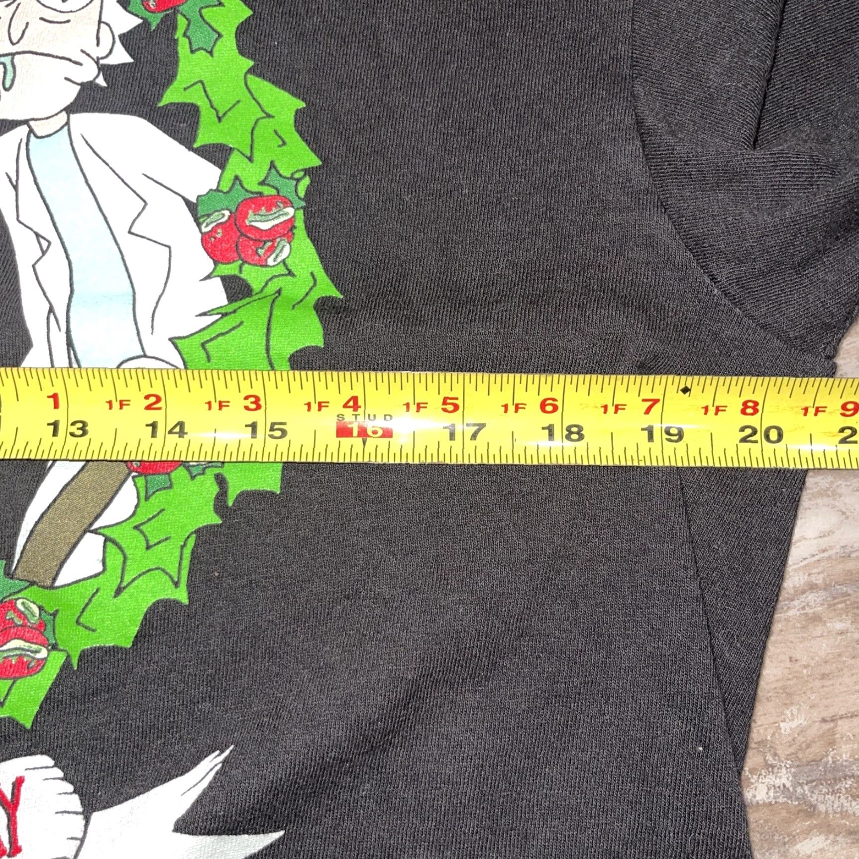 Vintage Rick & Morty T-Shirt Black Mens L Christmas Happy Human Day Cartoon Network Graphic Short Sleeve Crew Neck Size US L / EU 52-54 / 3 - 6 Thumbnail