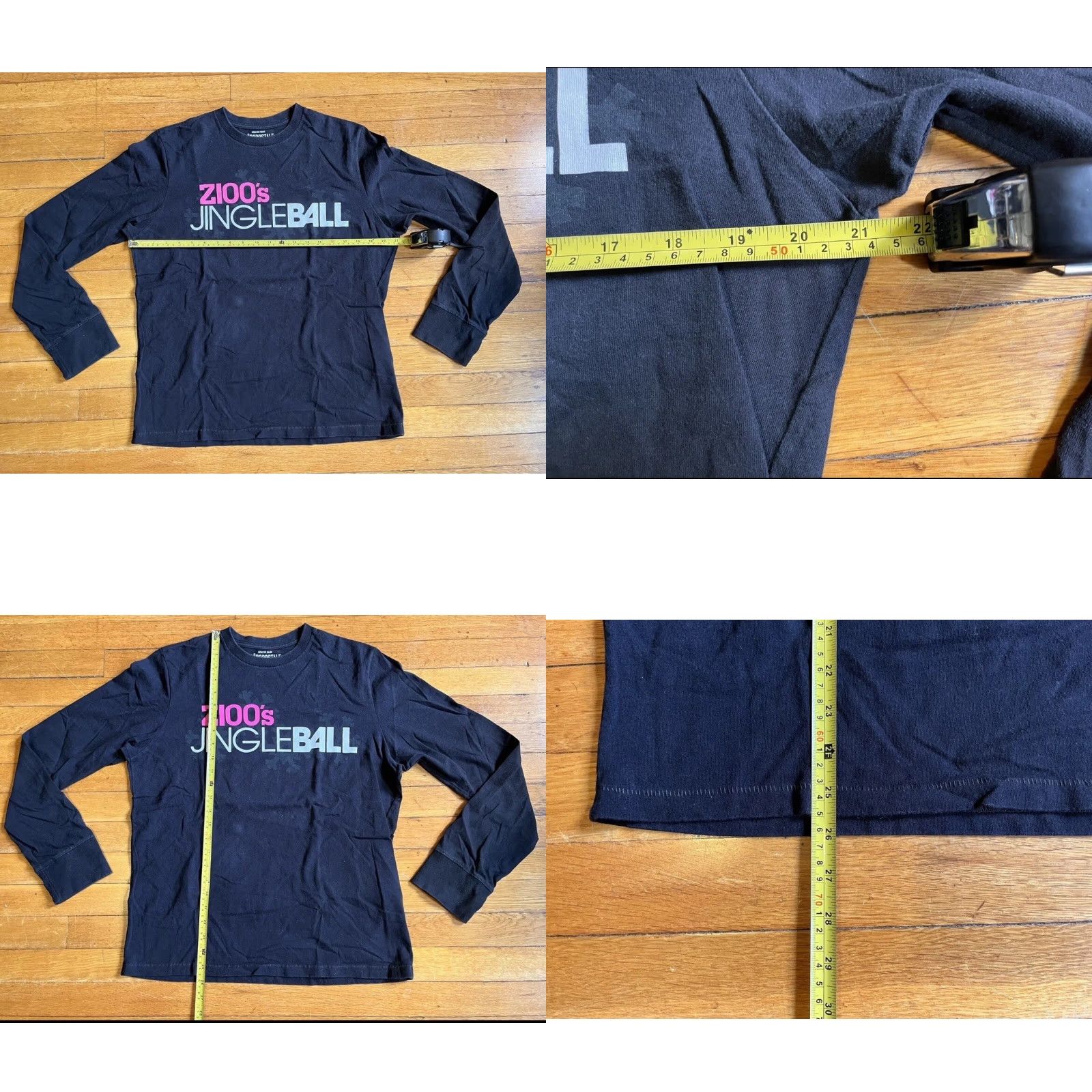 Aeropostale VINTAGE Aeropostale Z100 Jingle Ball 2011 Shirt Men’s Large L Black Pink Graphic Print Crew Neck Long Sleeve Logo Retro Music City Outdoor 90s Mens Size US L / EU 52-54 / 3 - 8 Thumbnail