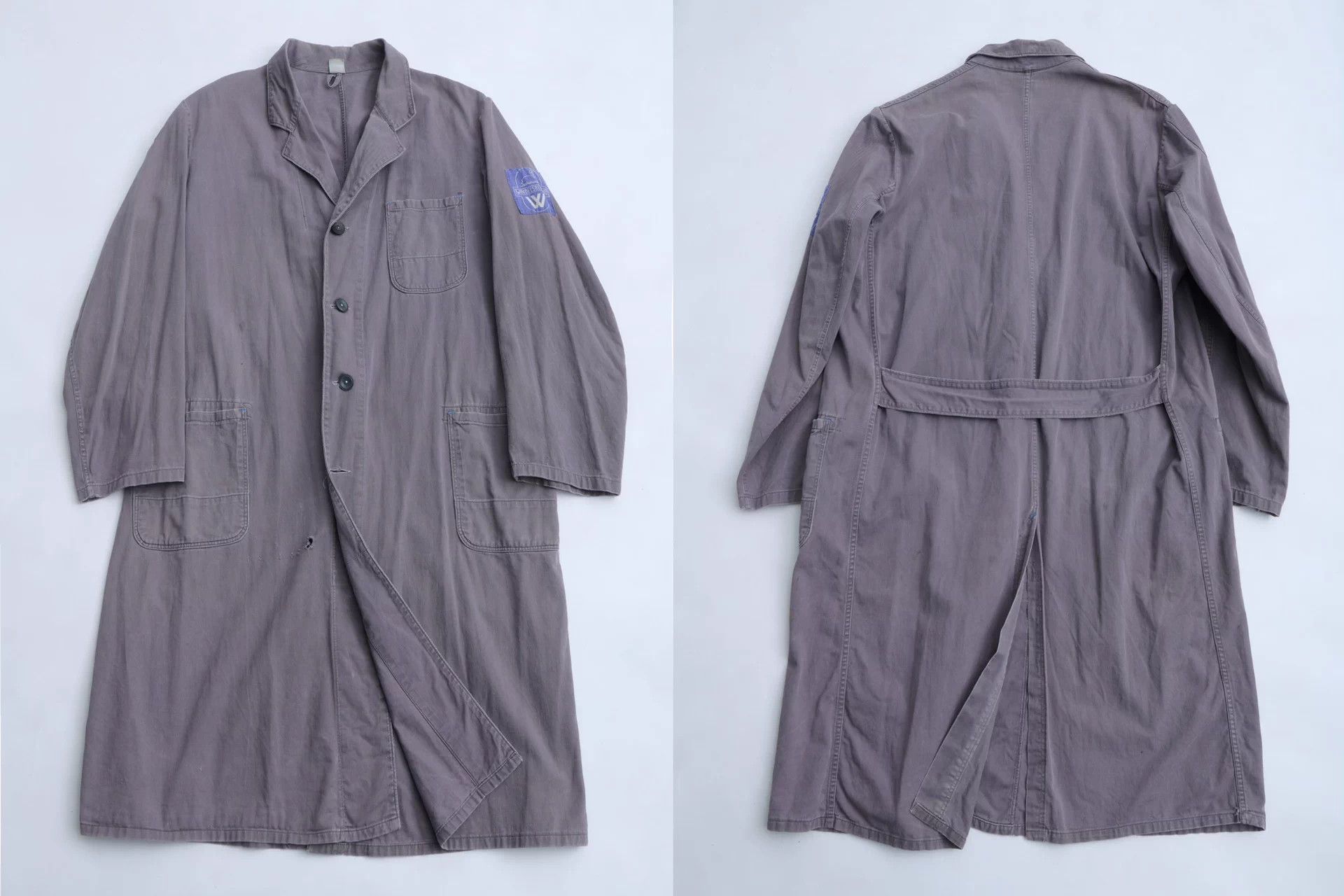 Other Vintage 80s Germany Faded Cotton Work Coat 52 Size US L / EU 52-54 / 3 - 8 Thumbnail