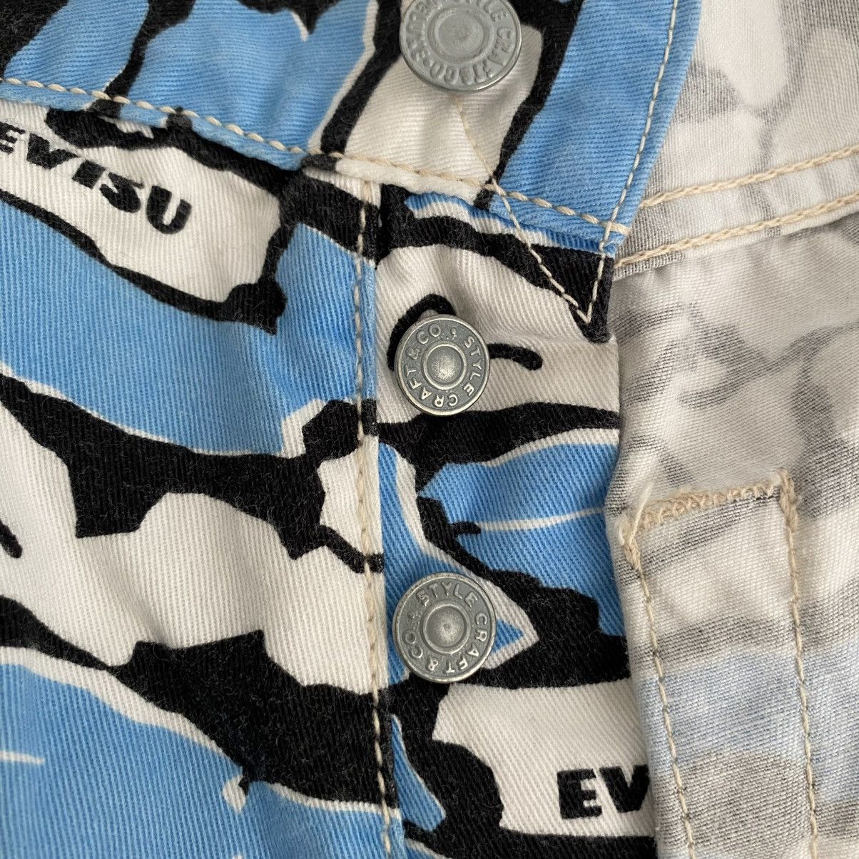 Evisu 2001 Evisu Ishigaki Camo OVP Baggy Jeans Shorts Jorts Size US 34 / EU 50 - 20 Thumbnail