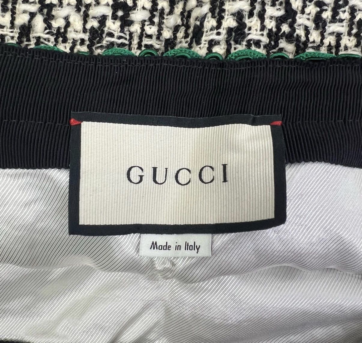 Gucci Gucci Red & Green Stripe Woven Wool Skirt K12 Size S / US 4 / IT 40 - 5 Thumbnail