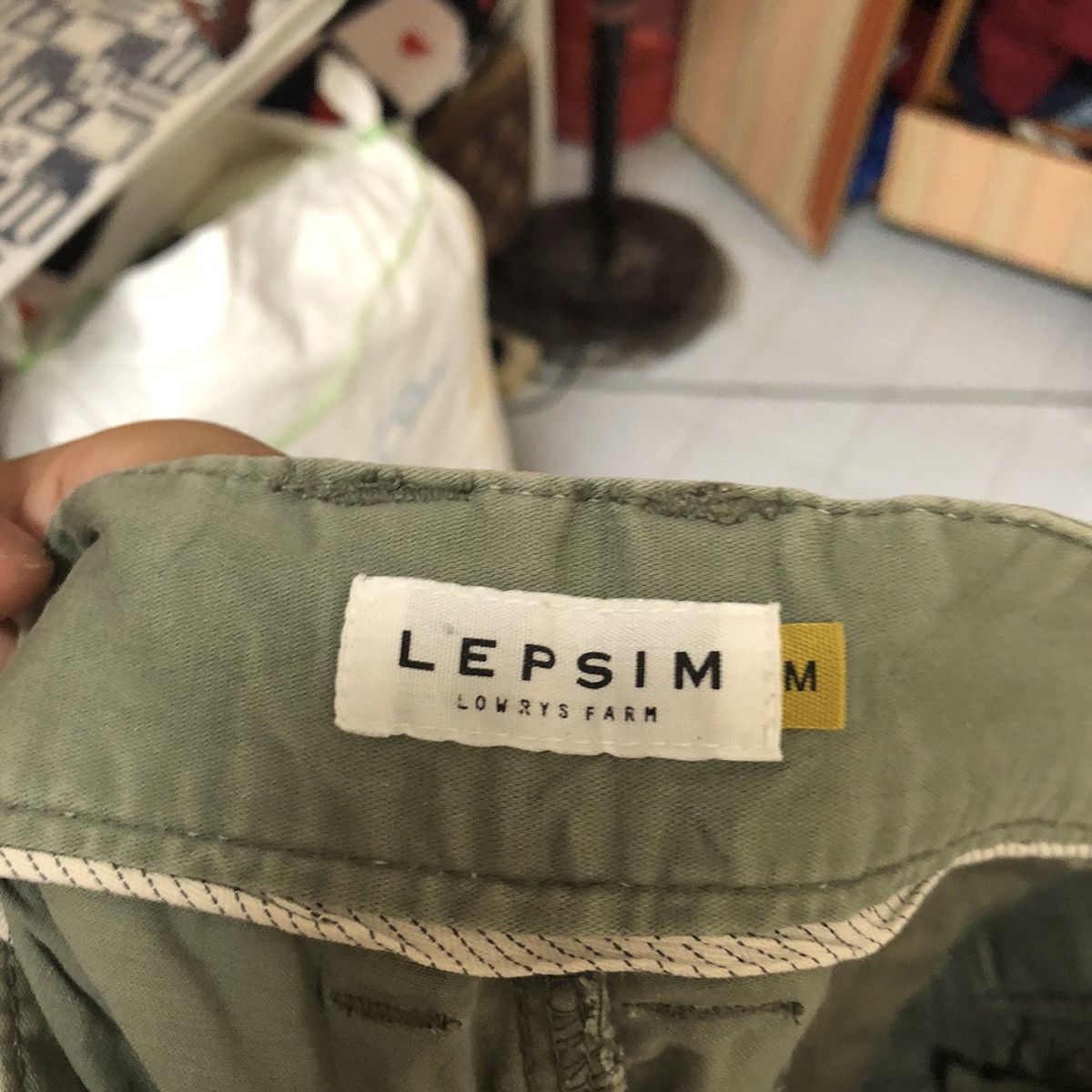 Japanese Brand DL Lepsim Green Cargo Multipocket Pants #C646 Size US 29 - 18 Thumbnail