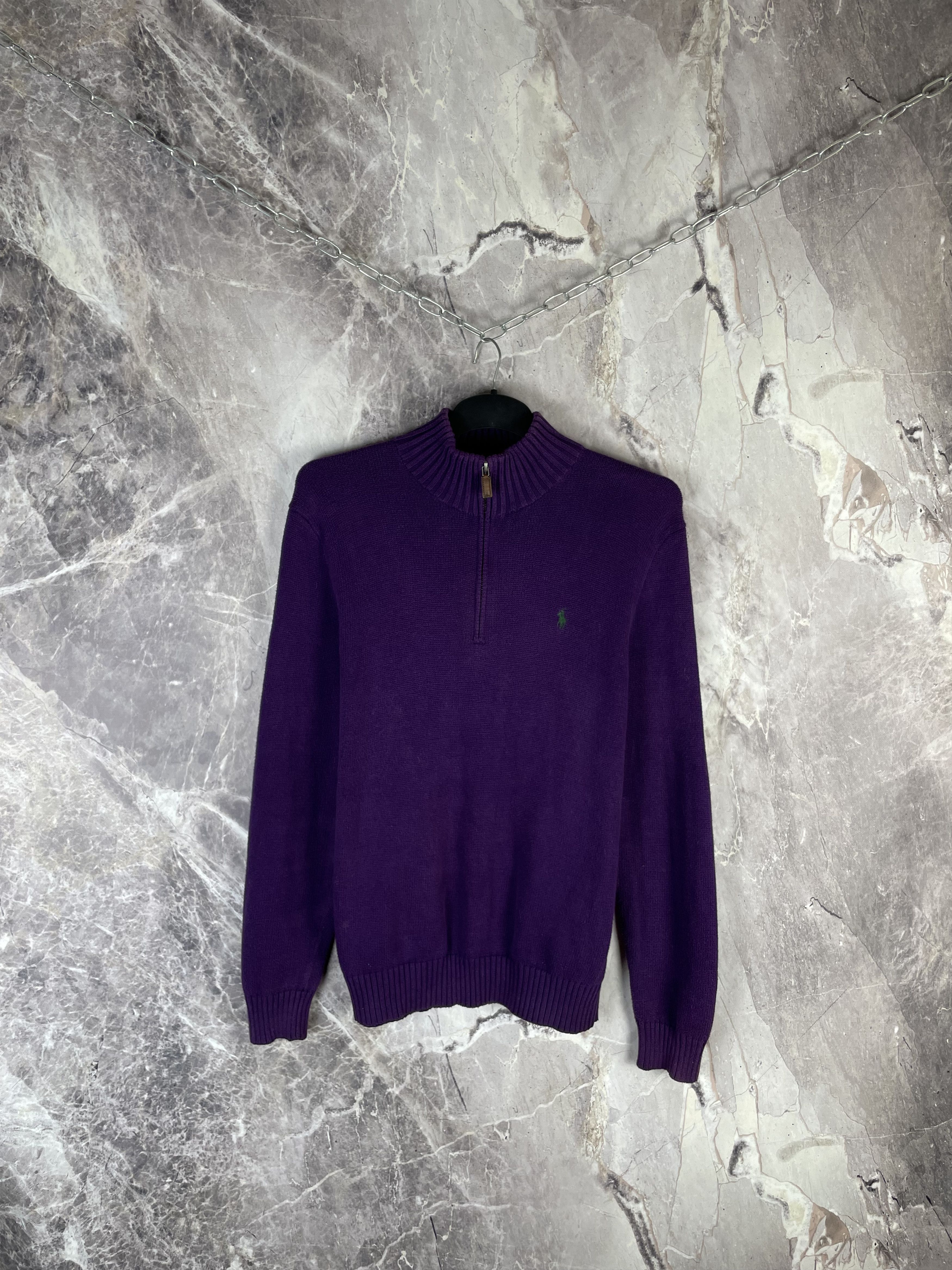 Polo Ralph Lauren Vintage Polo Ralph Lauren 1/4 Zip Knit Sweater Old Money Size US M / EU 48-50 / 2 - 1 Thumbnail