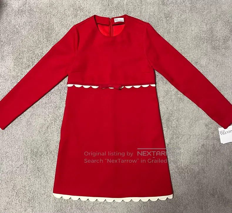 Valentino Valentino Red ruffled dress Size S / US 4 / IT 40 - 2 Thumbnail