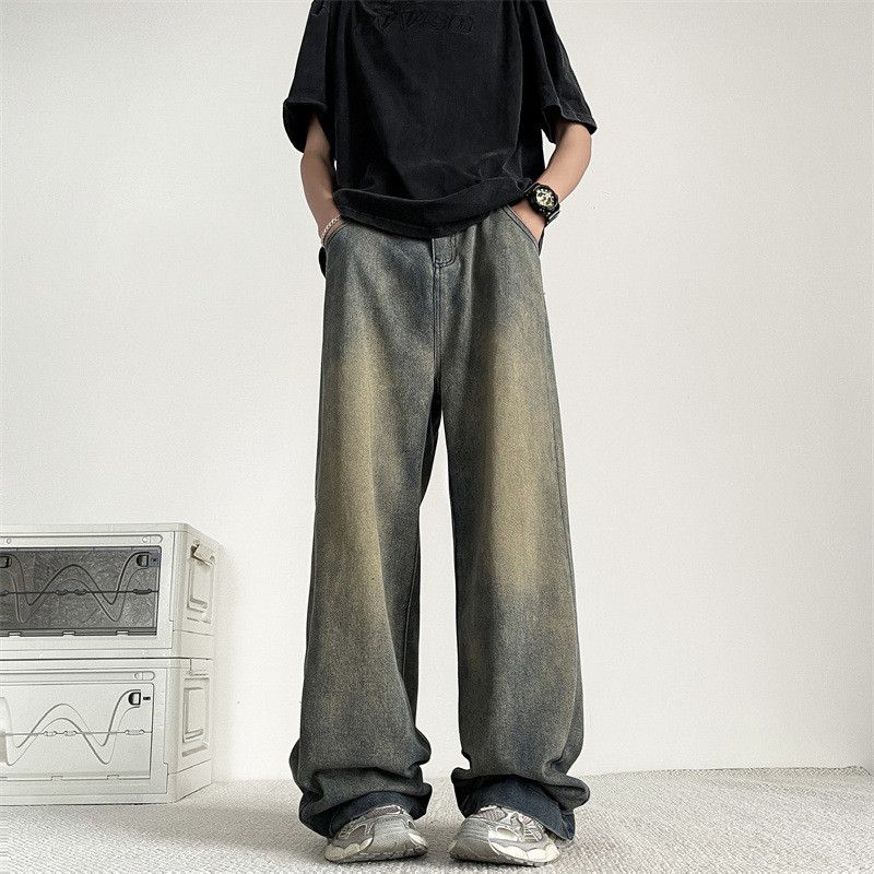 Japanese Brand × Jean Retro high street straight leg loose jeans Size US 32 / EU 48 - 4 Thumbnail
