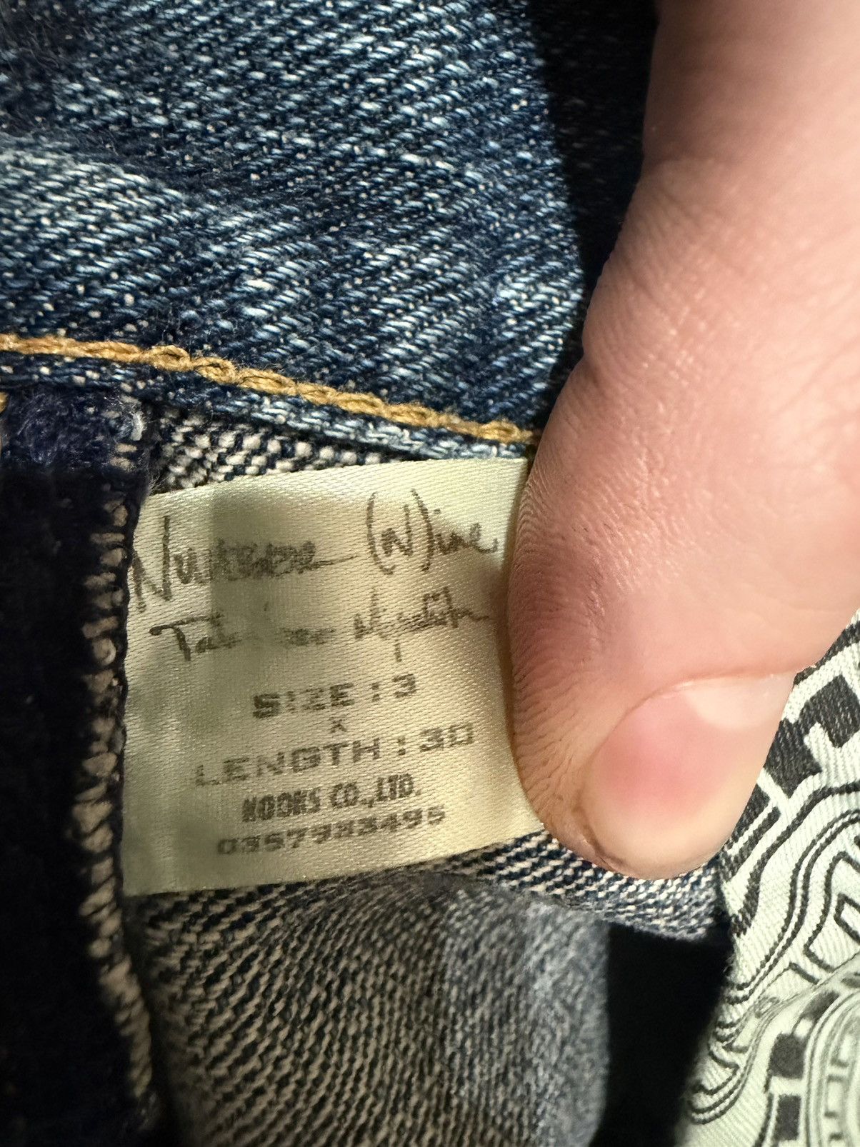 Number (N)ine OG Number (N)ine SS03 AW03 Kurt Cobain Patchwork Denim Size US 34 / EU 50 - 5 Thumbnail